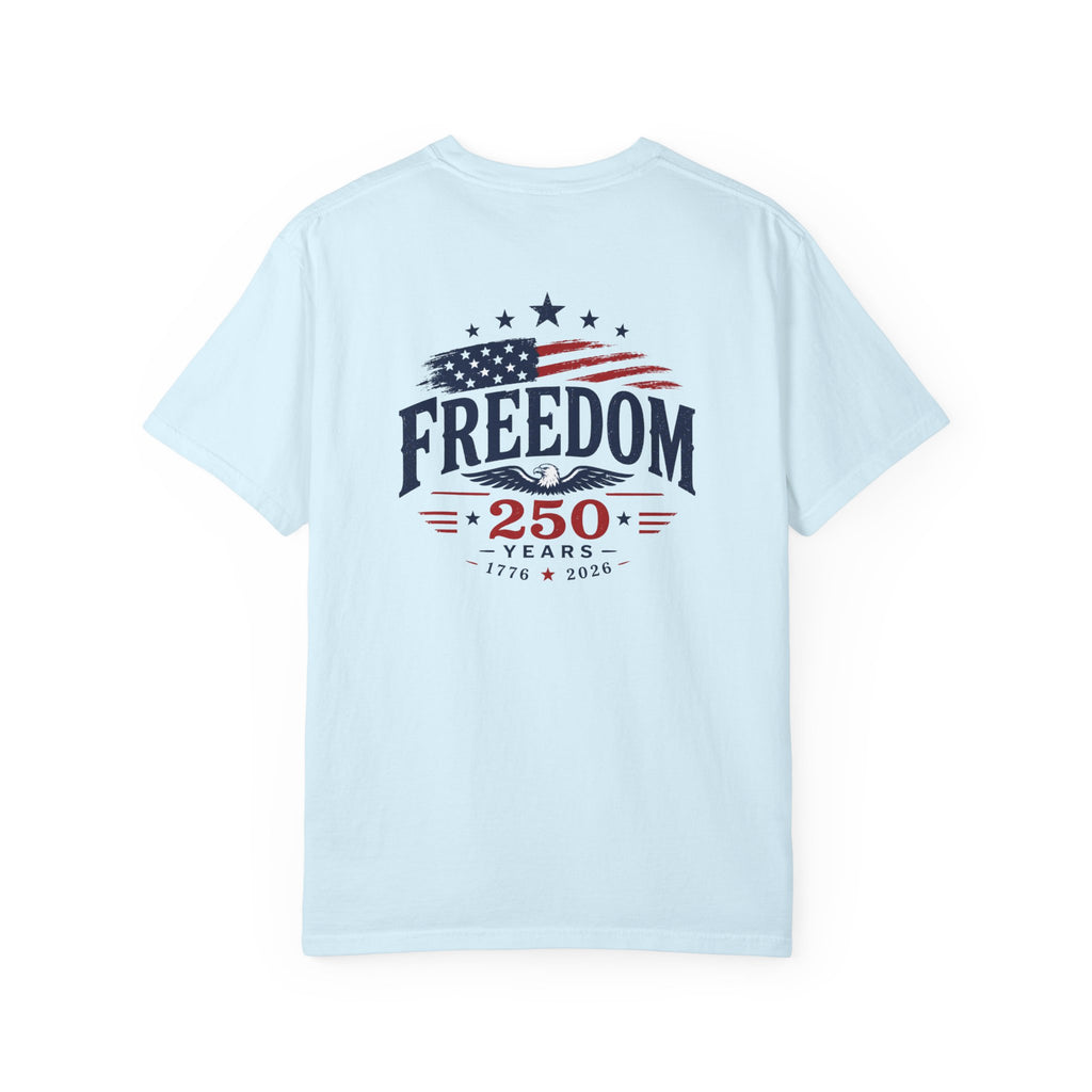 Freedom 250® Patriotic T-Shirt — 250 Years USA Flag Anniversary Tee