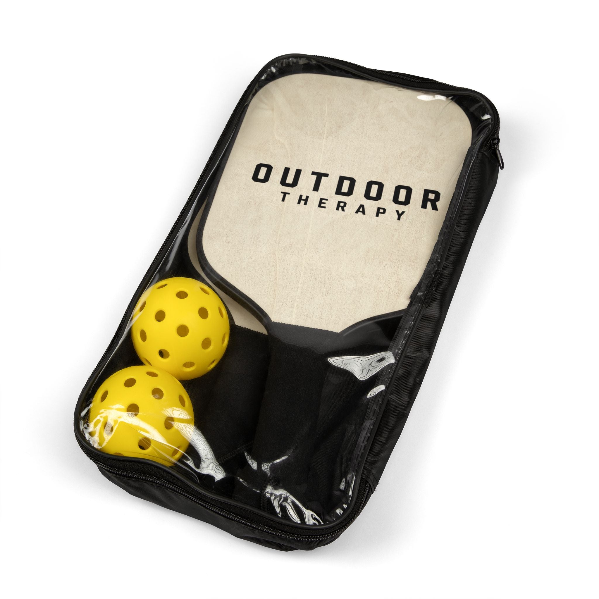 Pickleball Paddle Set — Outdoor Therapy Lightweight Kit with 2 Paddles & Balls