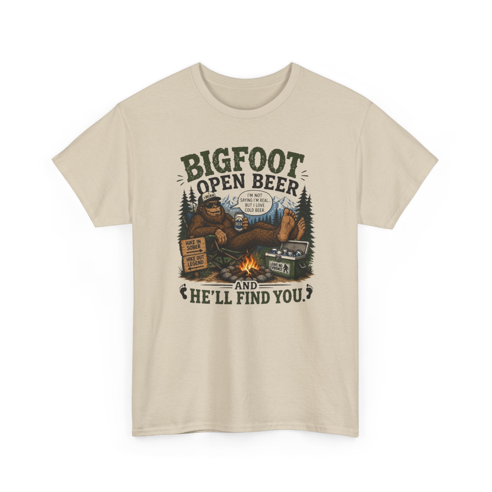 Bigfoot Open Beer T-Shirt