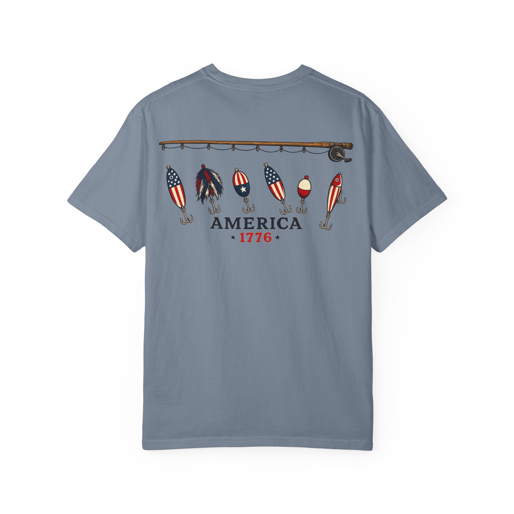 America 1776 Fishing Lures Tee