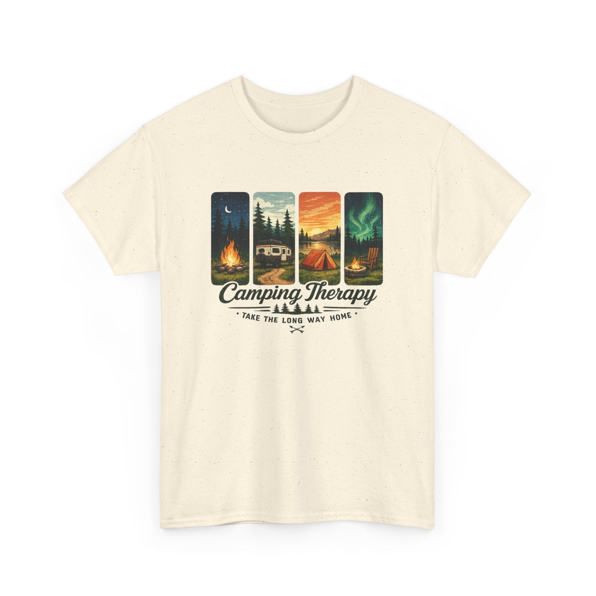 Camping Take the Long Way Home Tee