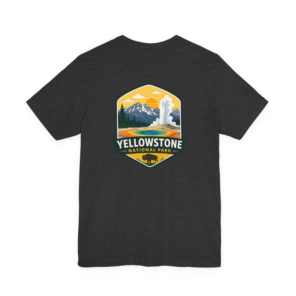 Yellowstone National Park Badge Tee — Outdoor Adventure T-Shirt