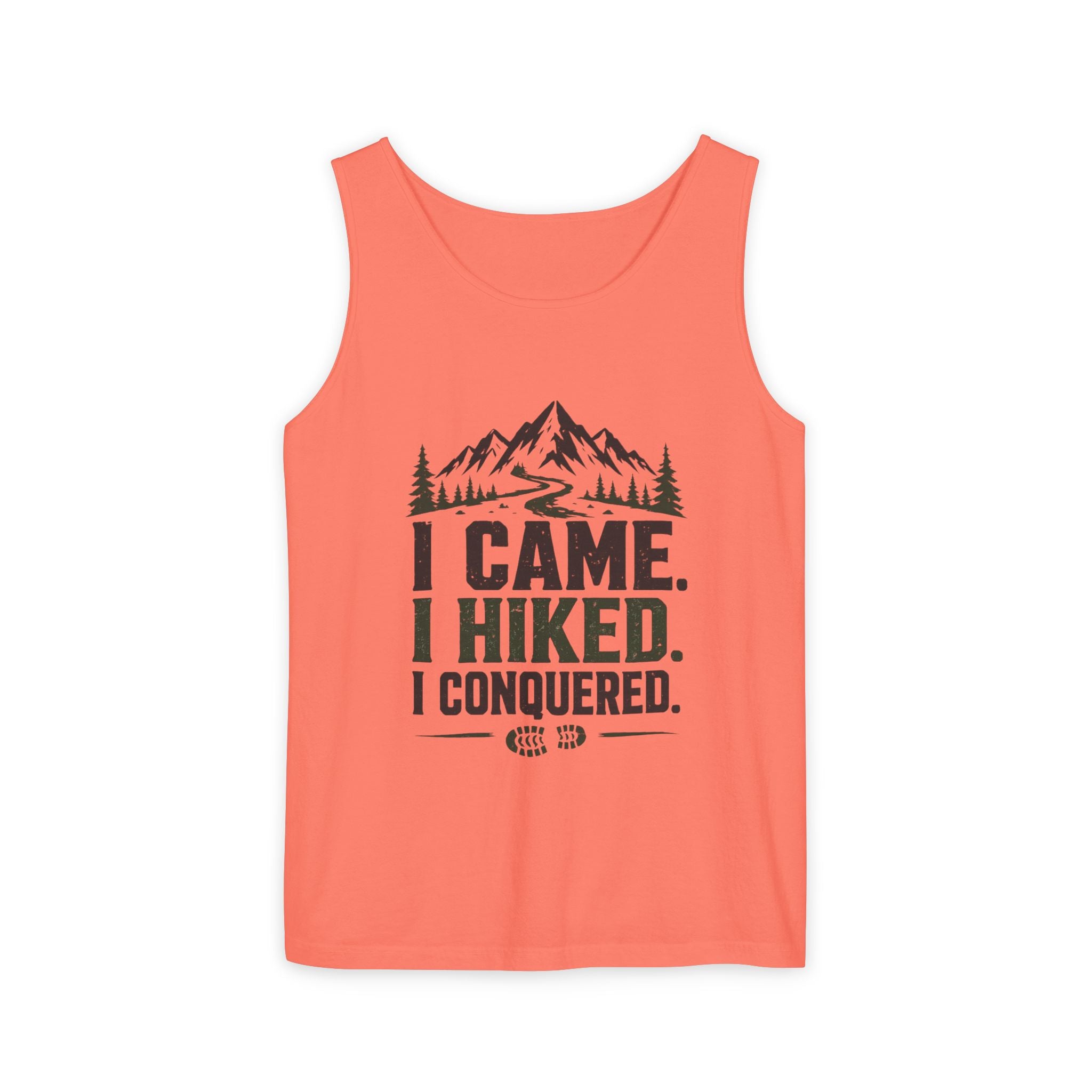 Hiking Tank Top — I Came. I Hiked. I Conquered. Mountain Trail Tank