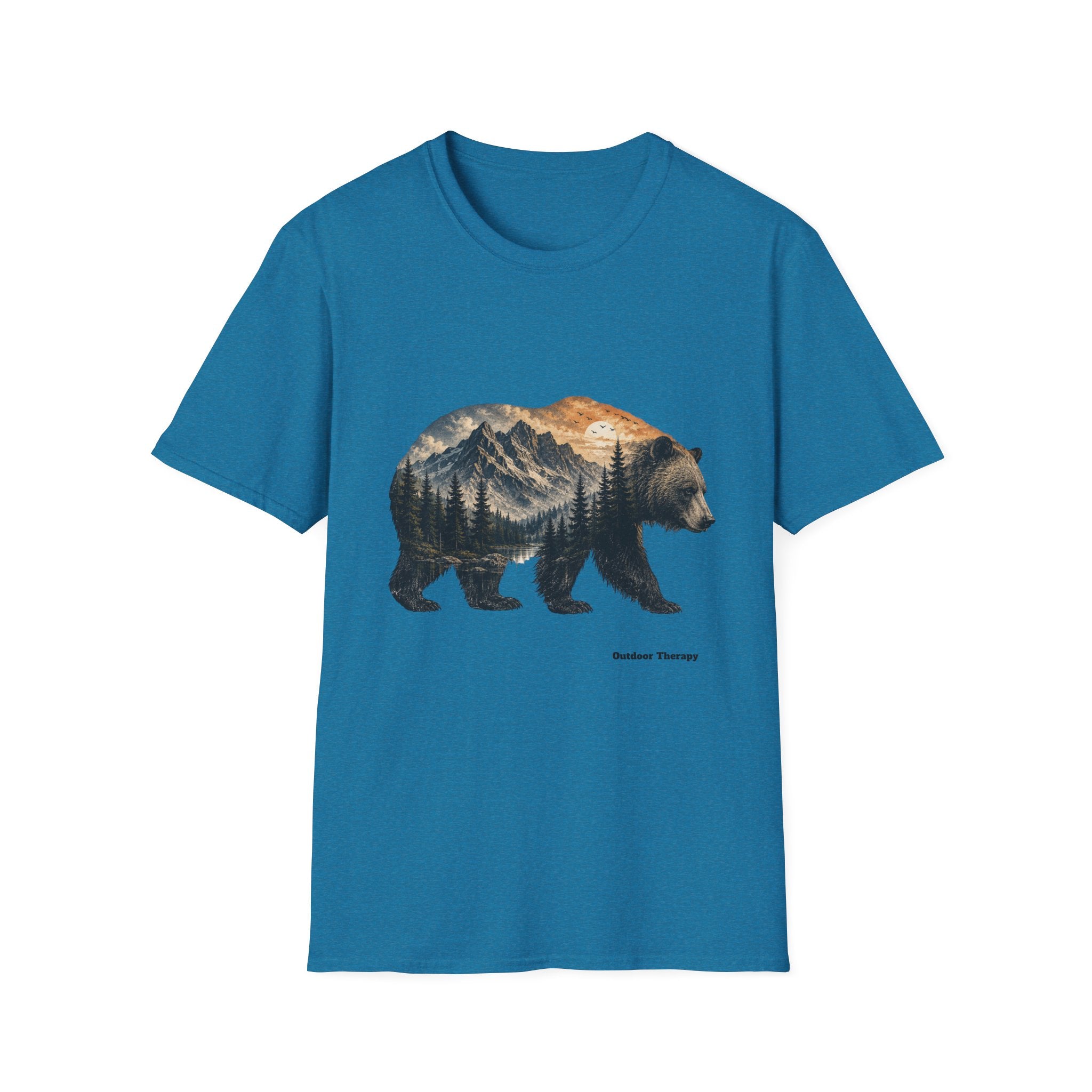 Bear Mountain Tee — Scenic Forest Bear Graphic T-Shirt