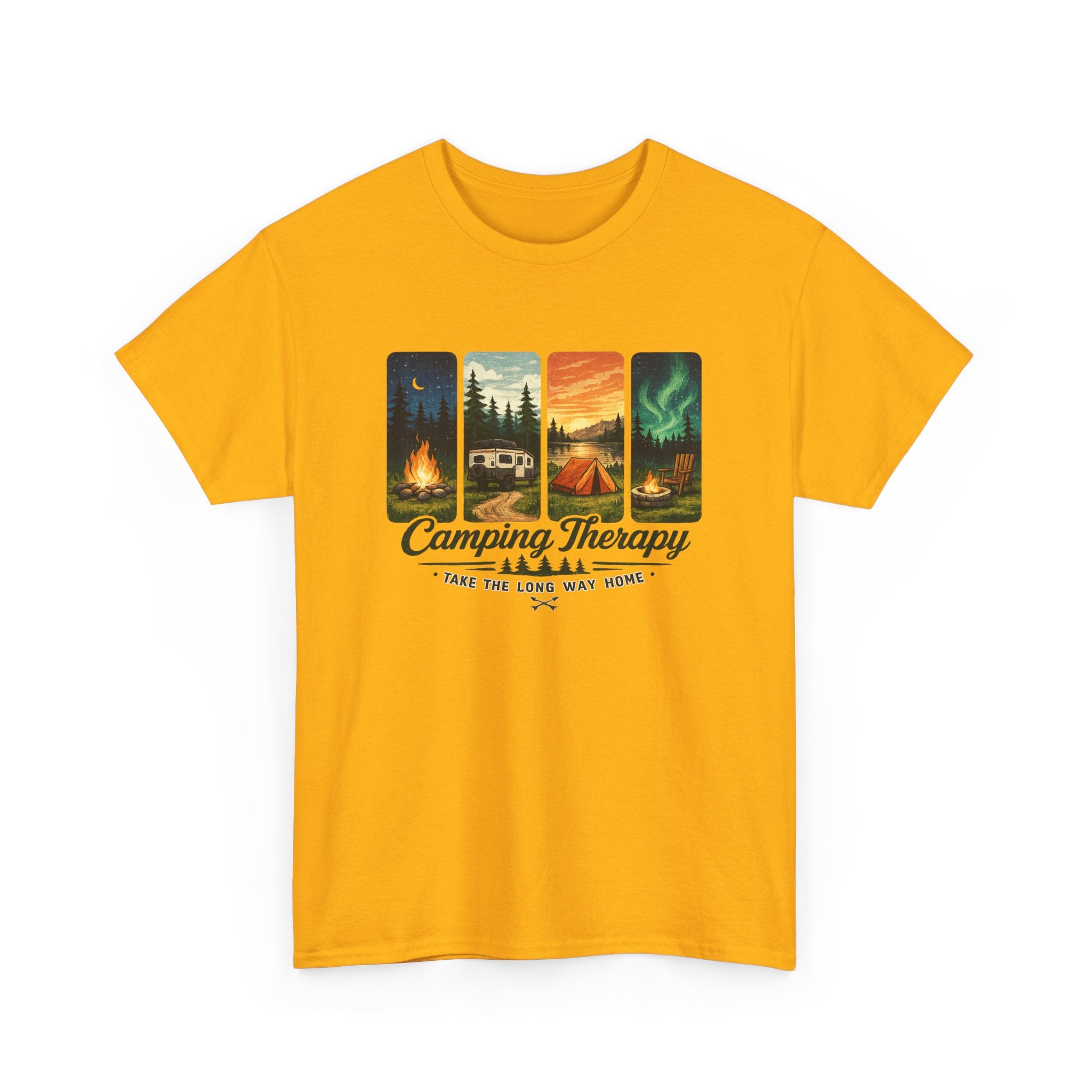 Camping Take the Long Way Home Tee