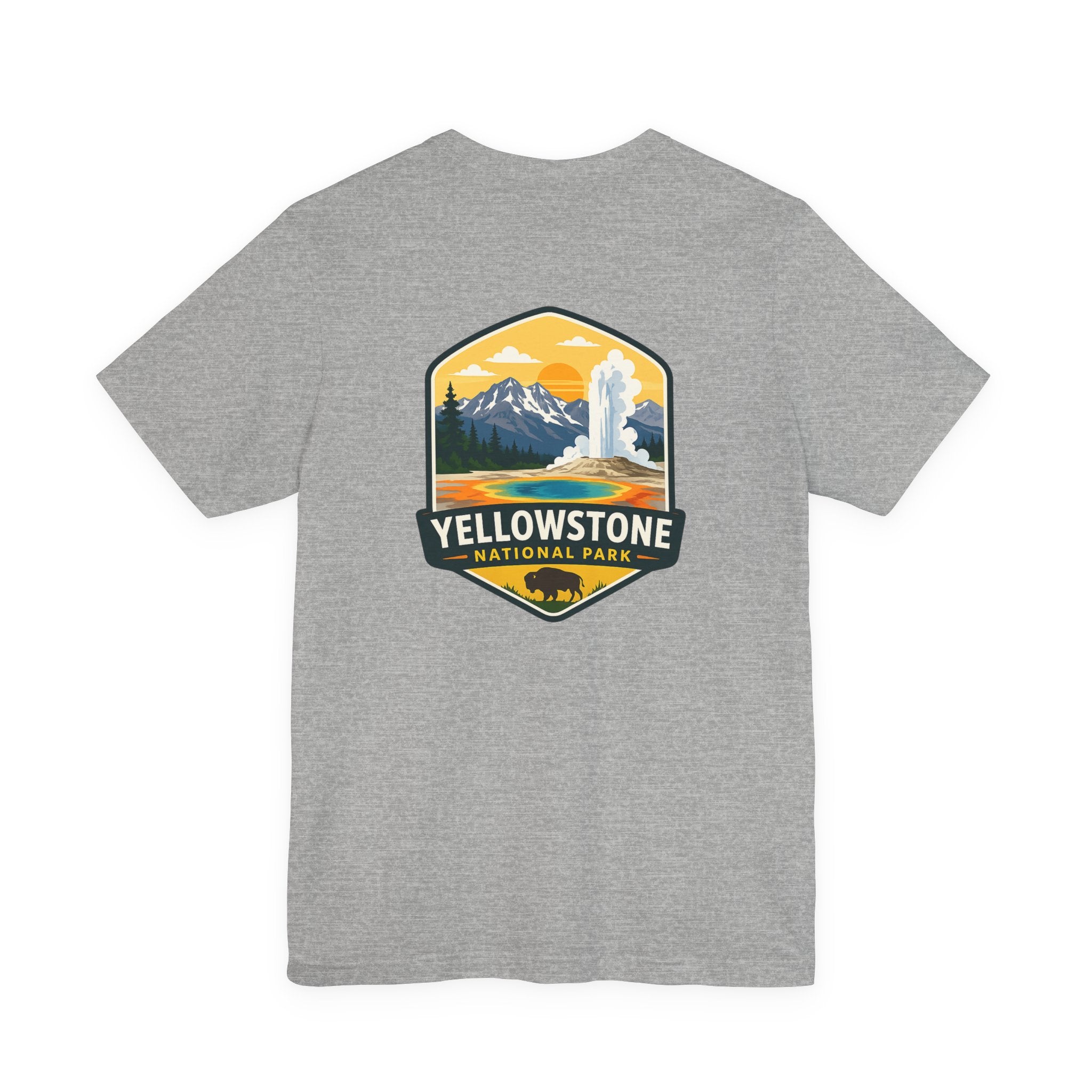 Yellowstone National Park Badge Tee — Outdoor Adventure T-Shirt