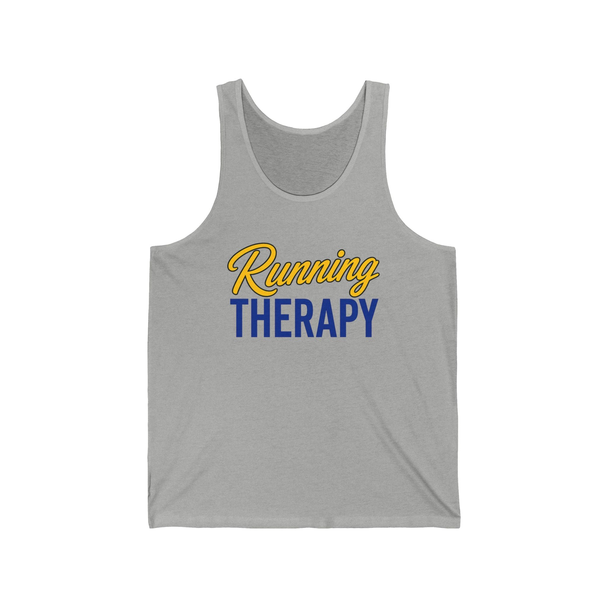 Running Therapy Tank Top – Motivational Running Tee for Runners