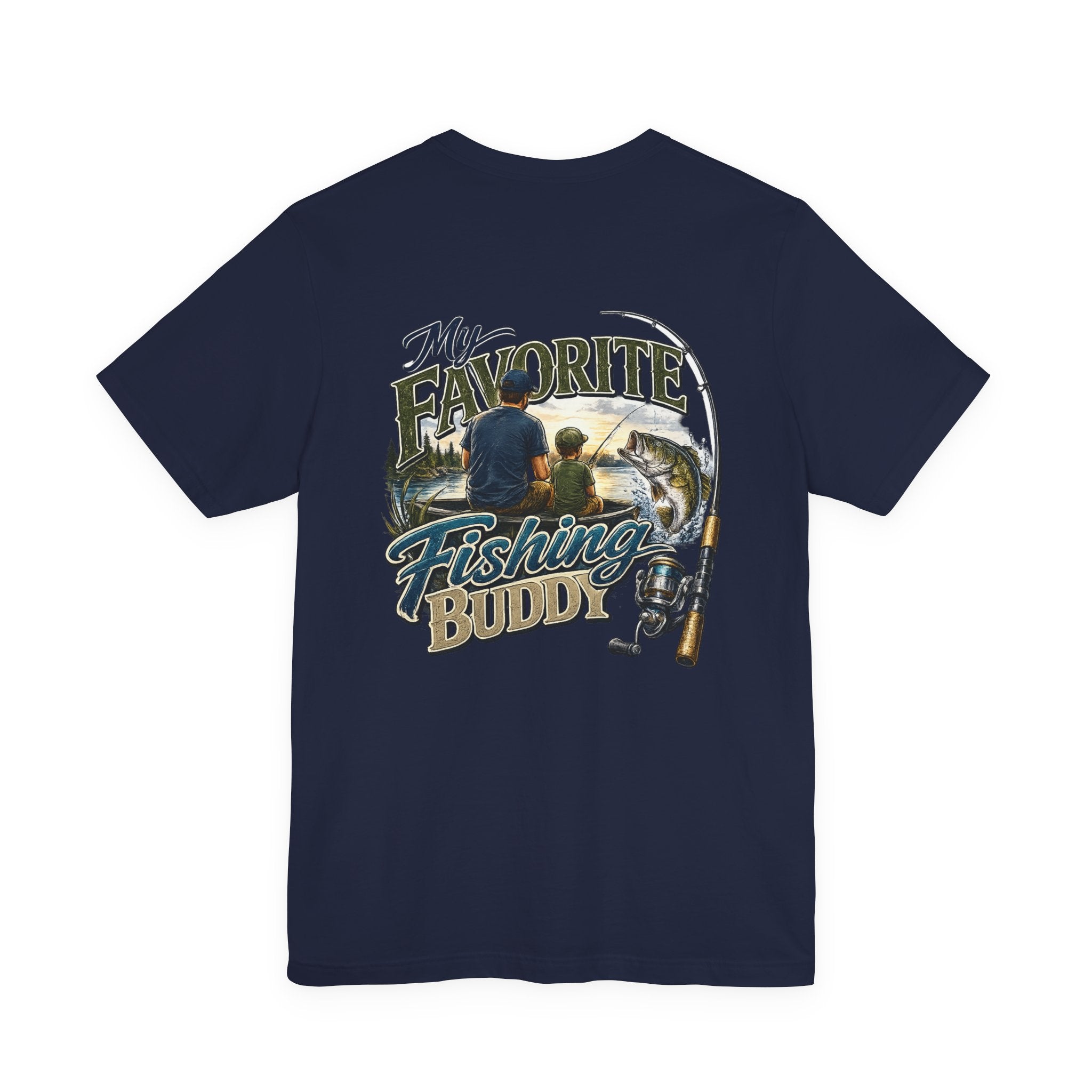 Fishing Father Son Tee — My Favorite Fishing Buddy Graphic T-Shirt