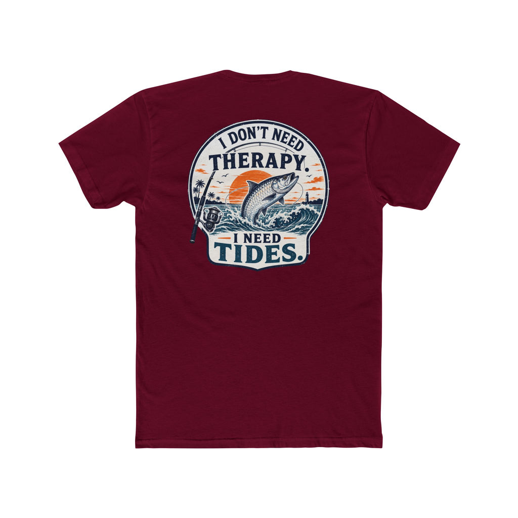"I Don't Need Therapy, I Need Tides" Fishing T‑Shirt