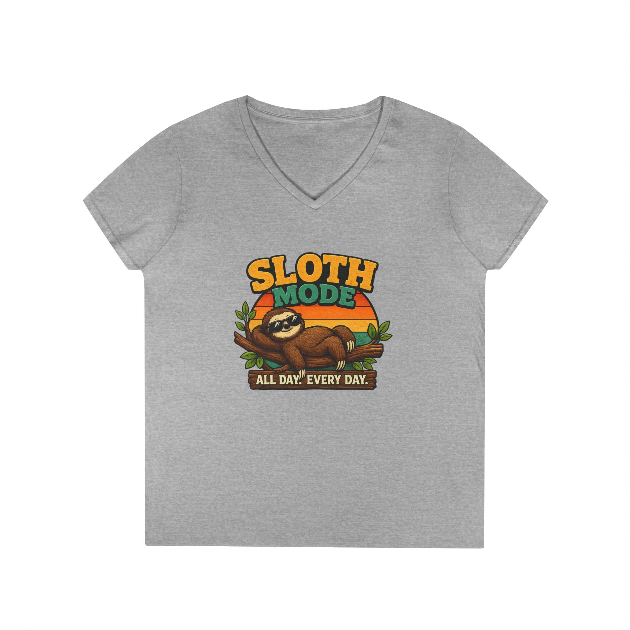 Sloth Mode V-Neck T-Shirt