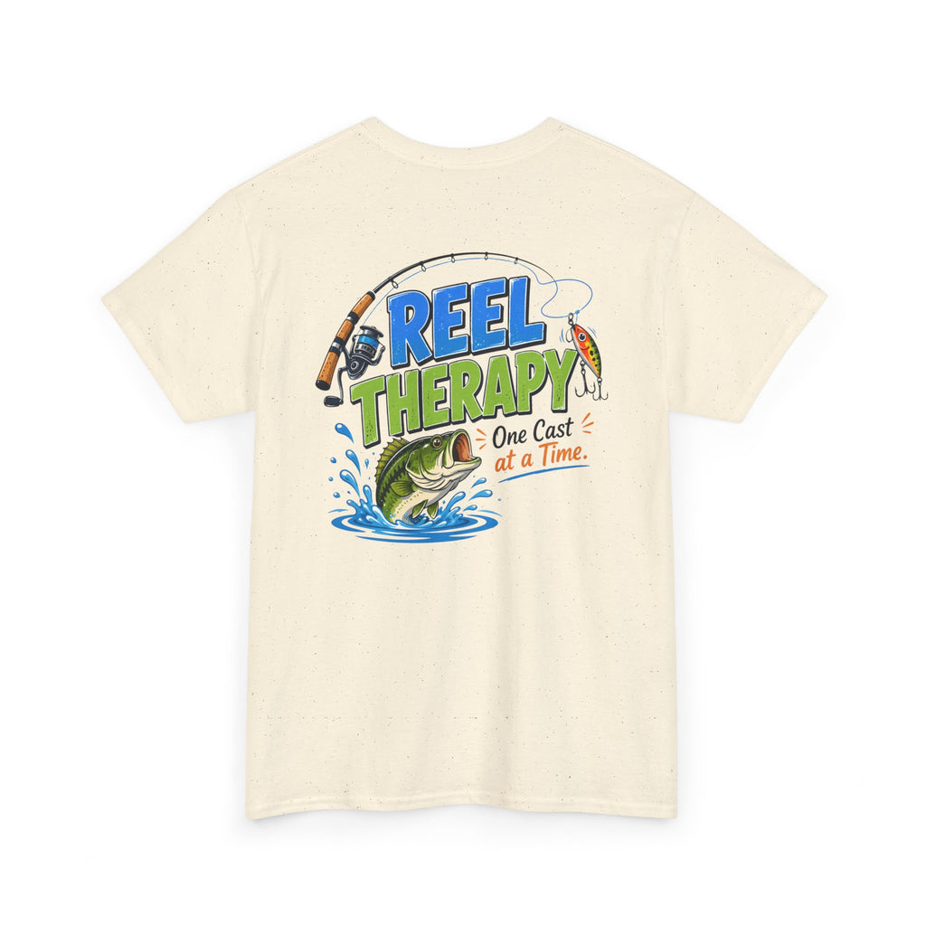"Reel Therapy: One Cast at a Time" Fishing Tee