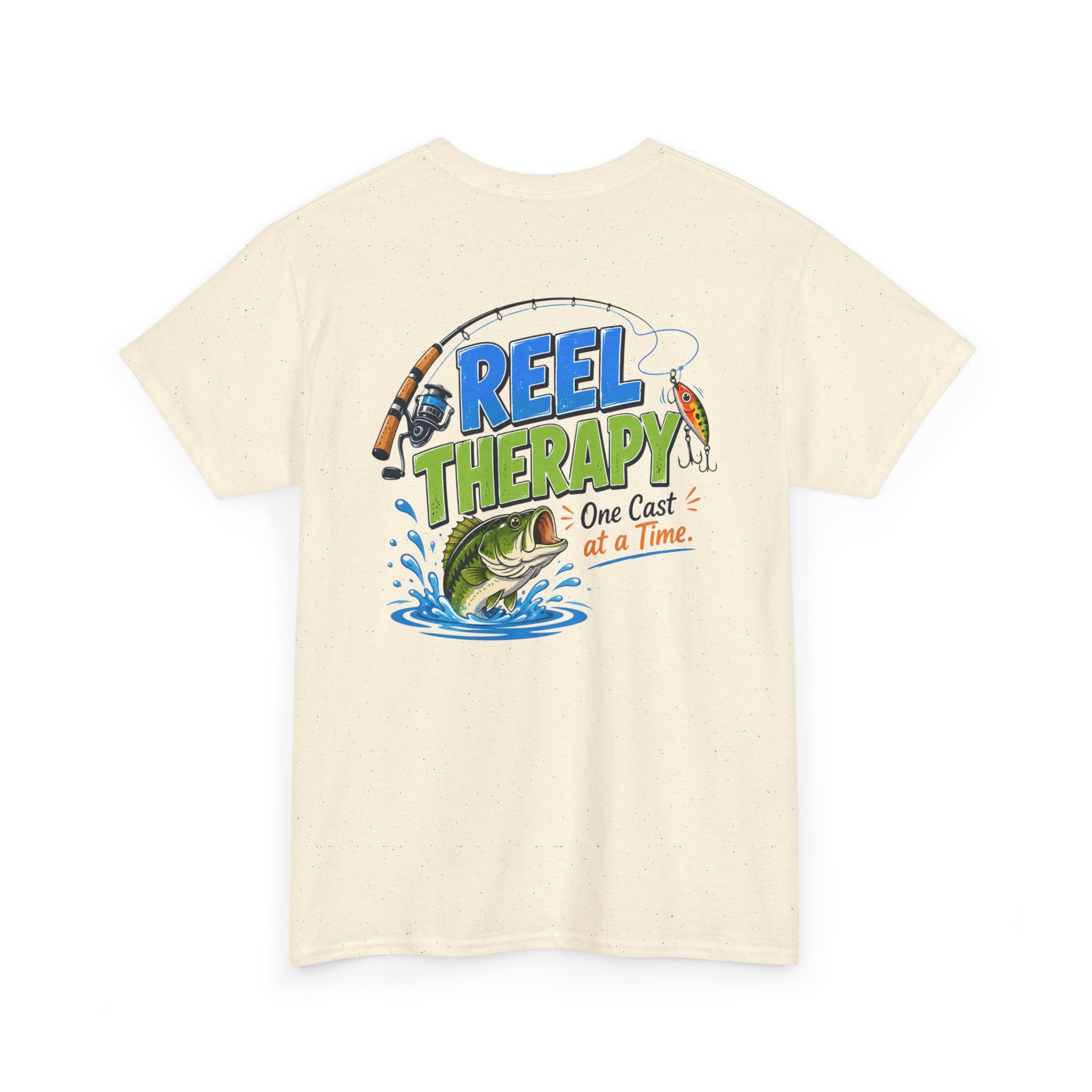 "Reel Therapy: One Cast at a Time" Fishing Tee