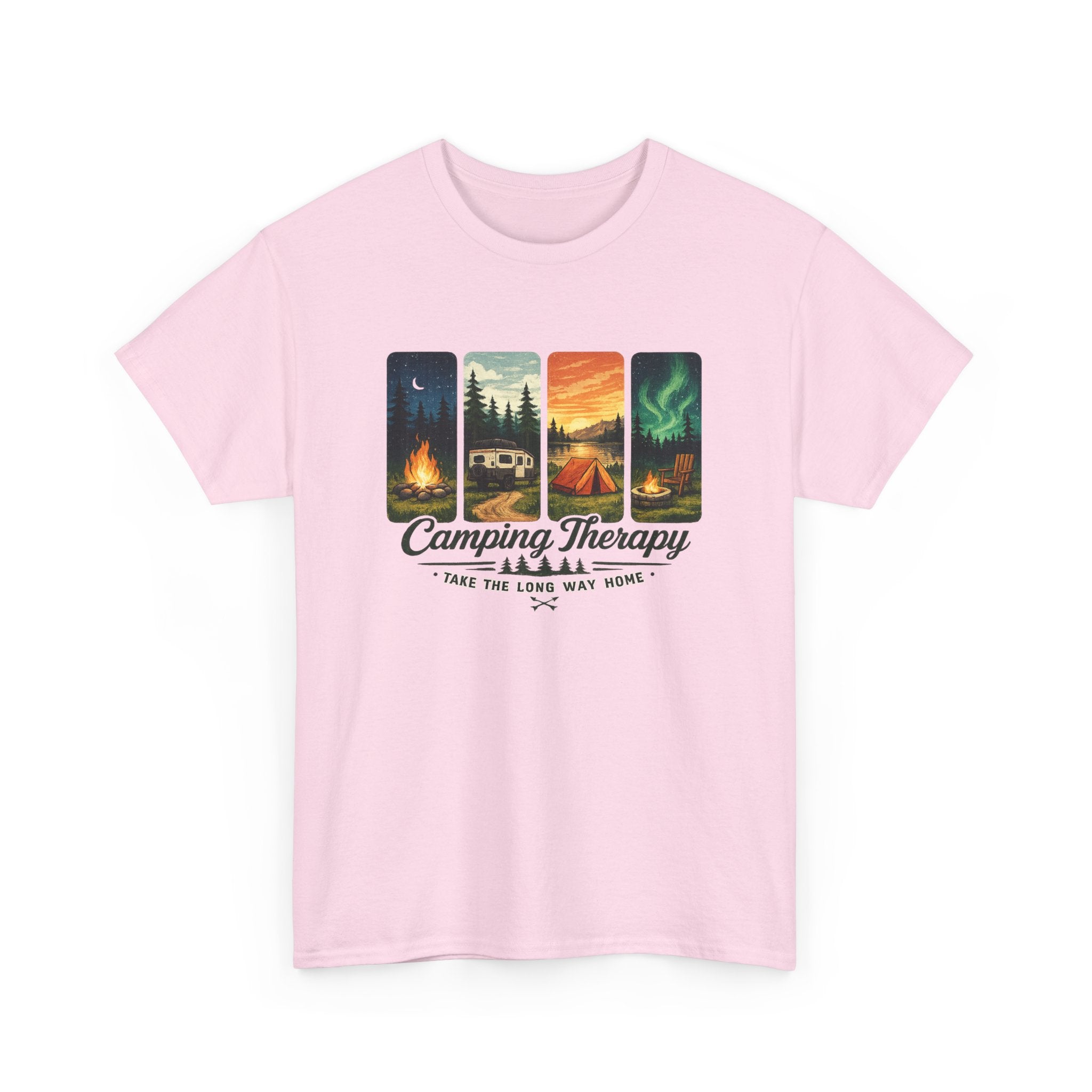 Camping Take the Long Way Home Tee