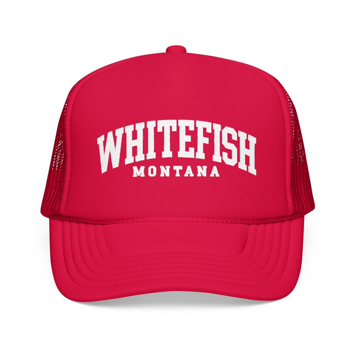 Whitefish Montana Foam Trucker Hat