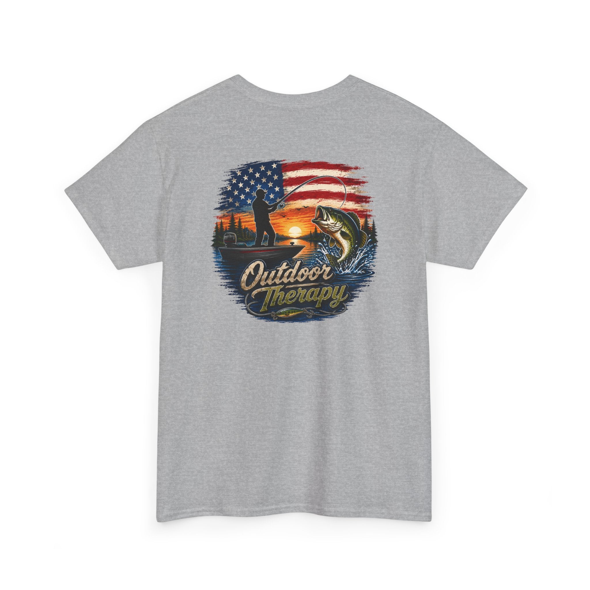 American Flag Fishing Tee