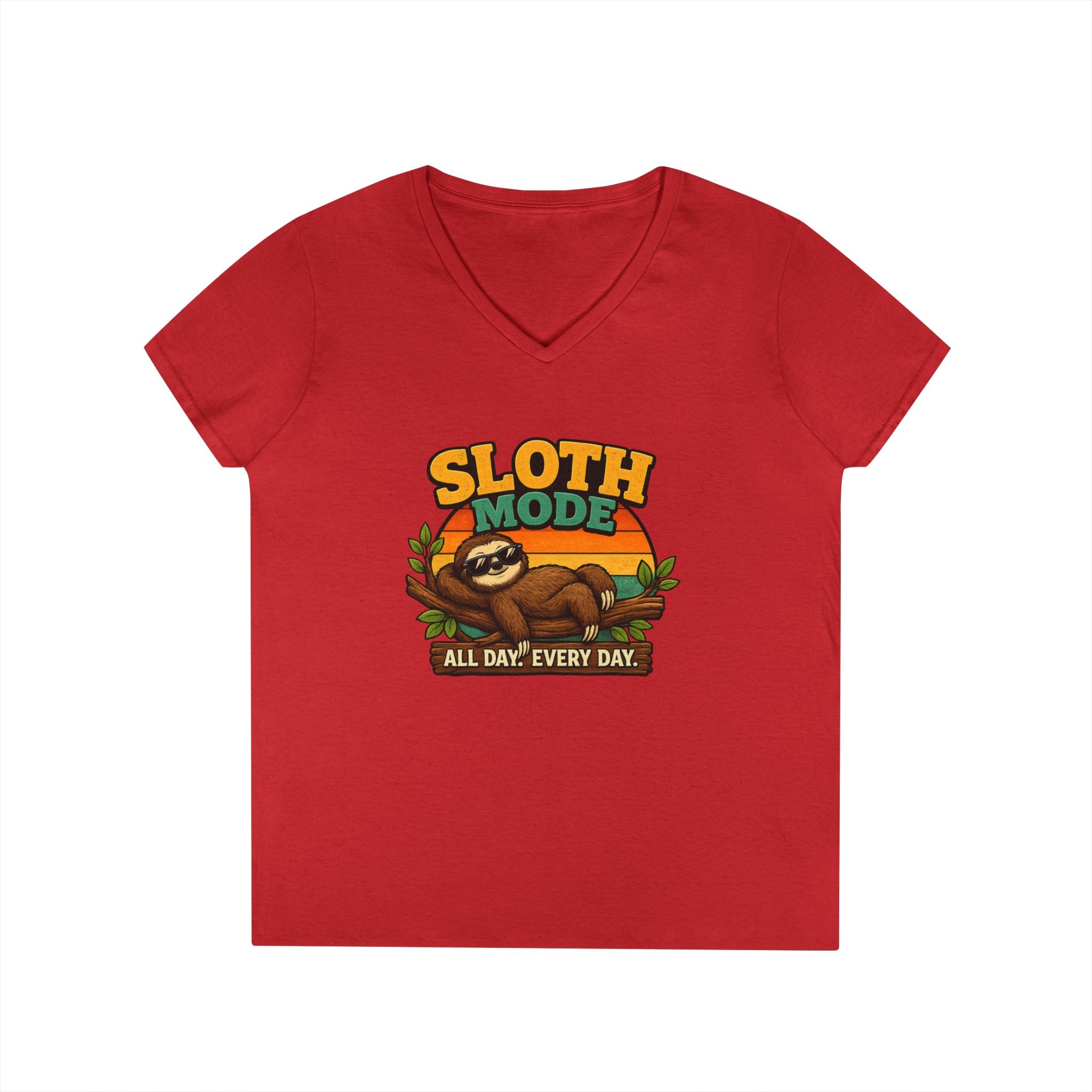 Sloth Mode V-Neck T-Shirt