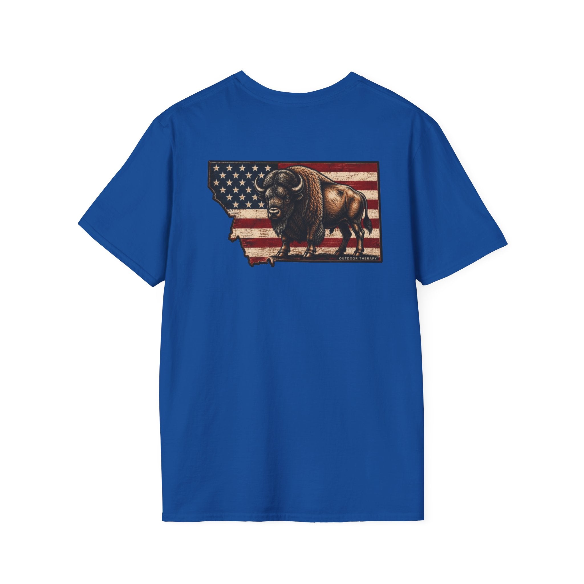 American Flag & Bison T-Shirt
