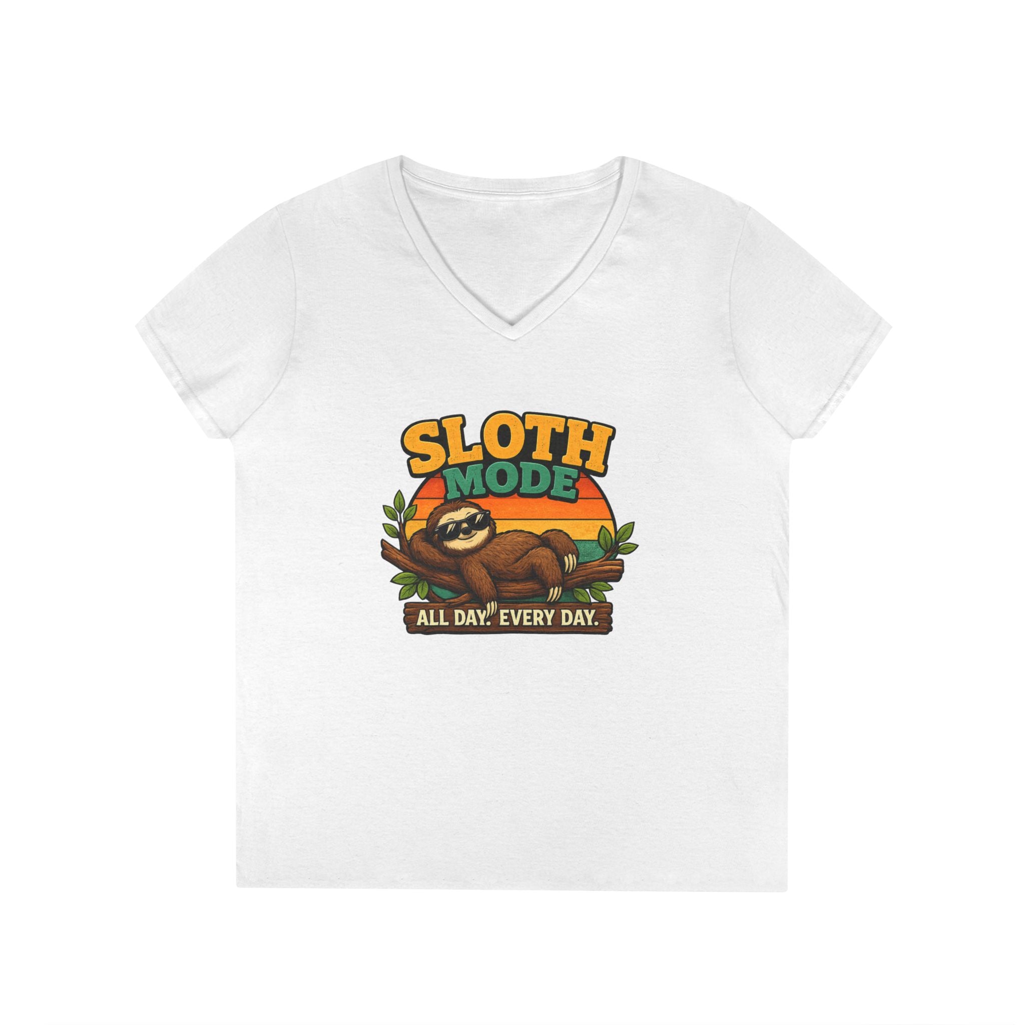 Sloth Mode V-Neck T-Shirt