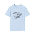 Hiking Club T-Shirt — Vintage Script Outdoors Tee for Hikers