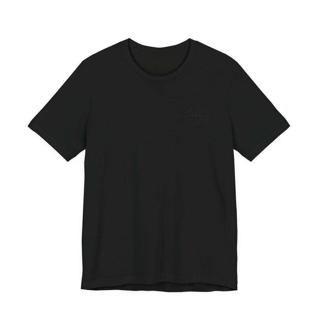 Outdoor Therapy Camping T‑Shirt — Mountain Campfire Graphic Tee
