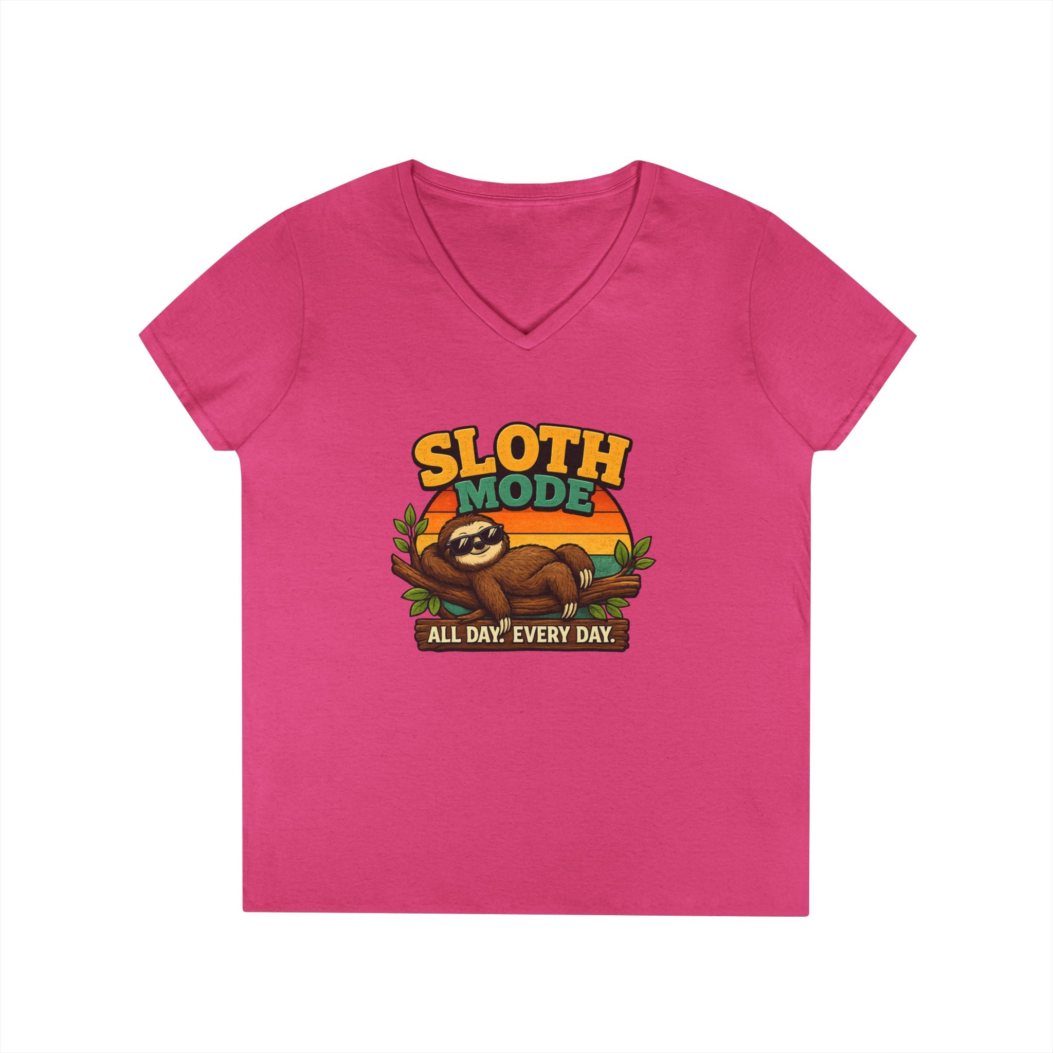 Sloth Mode V-Neck T-Shirt