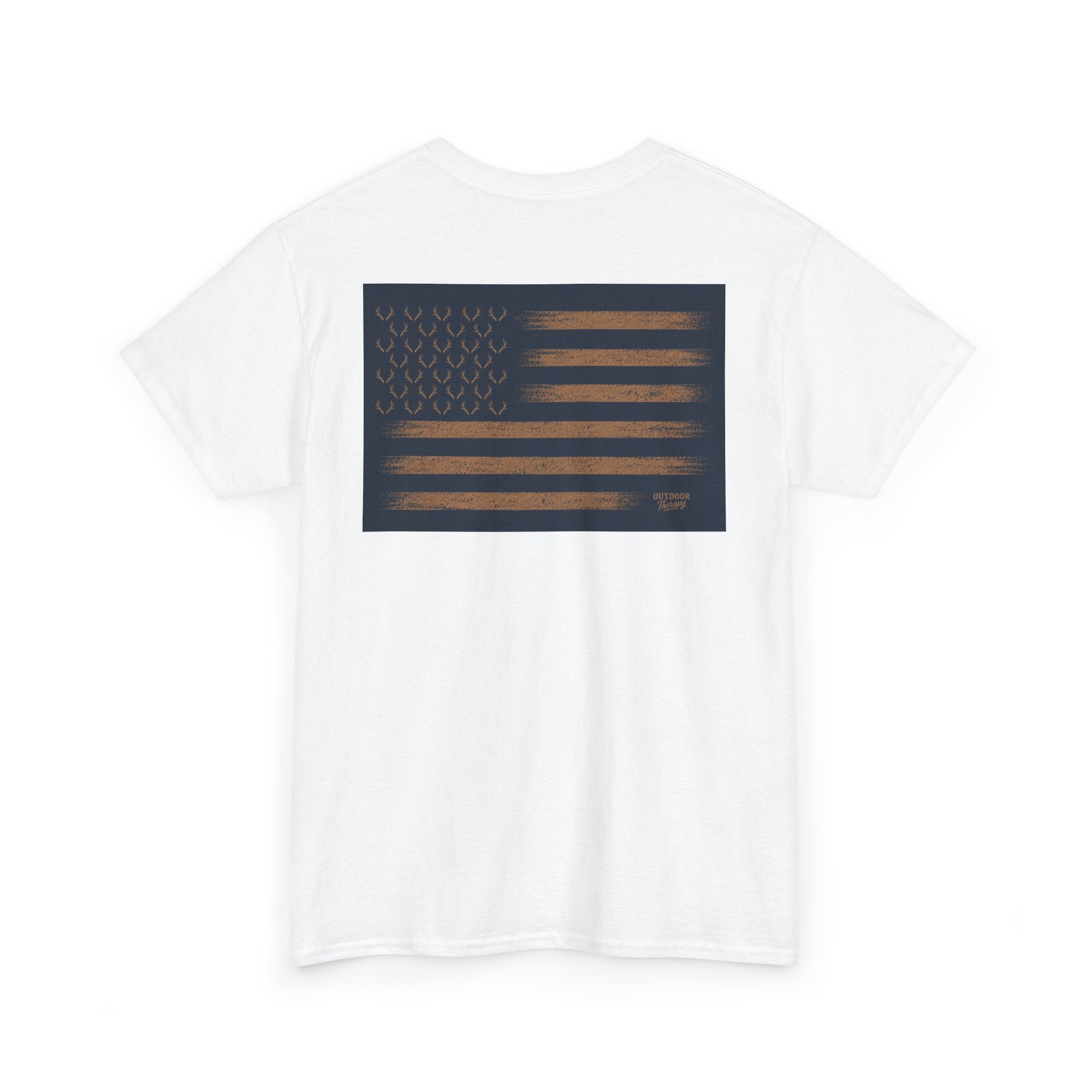 American Flag Antler Tee