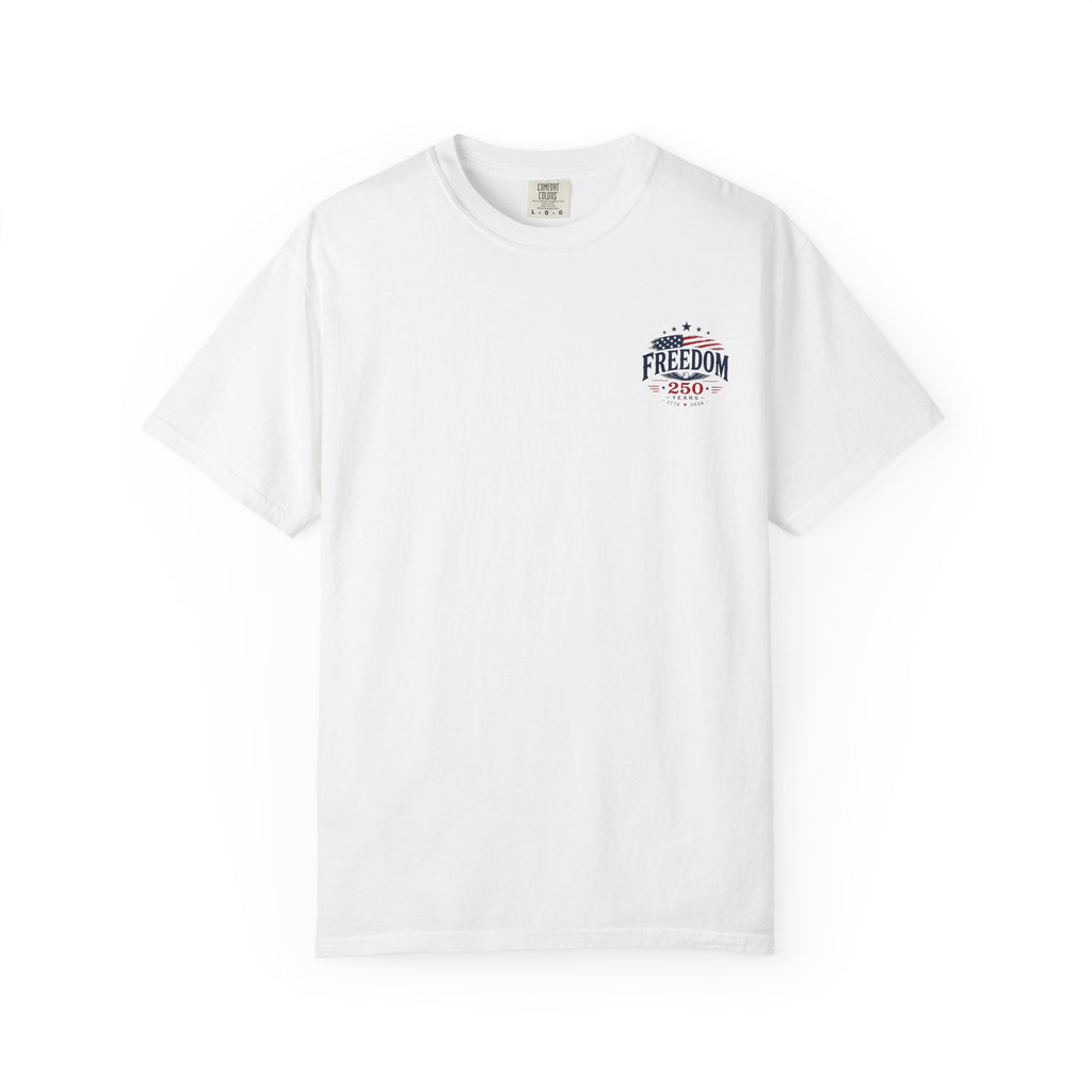 Freedom 250® Patriotic T-Shirt — 250 Years USA Flag Anniversary Tee