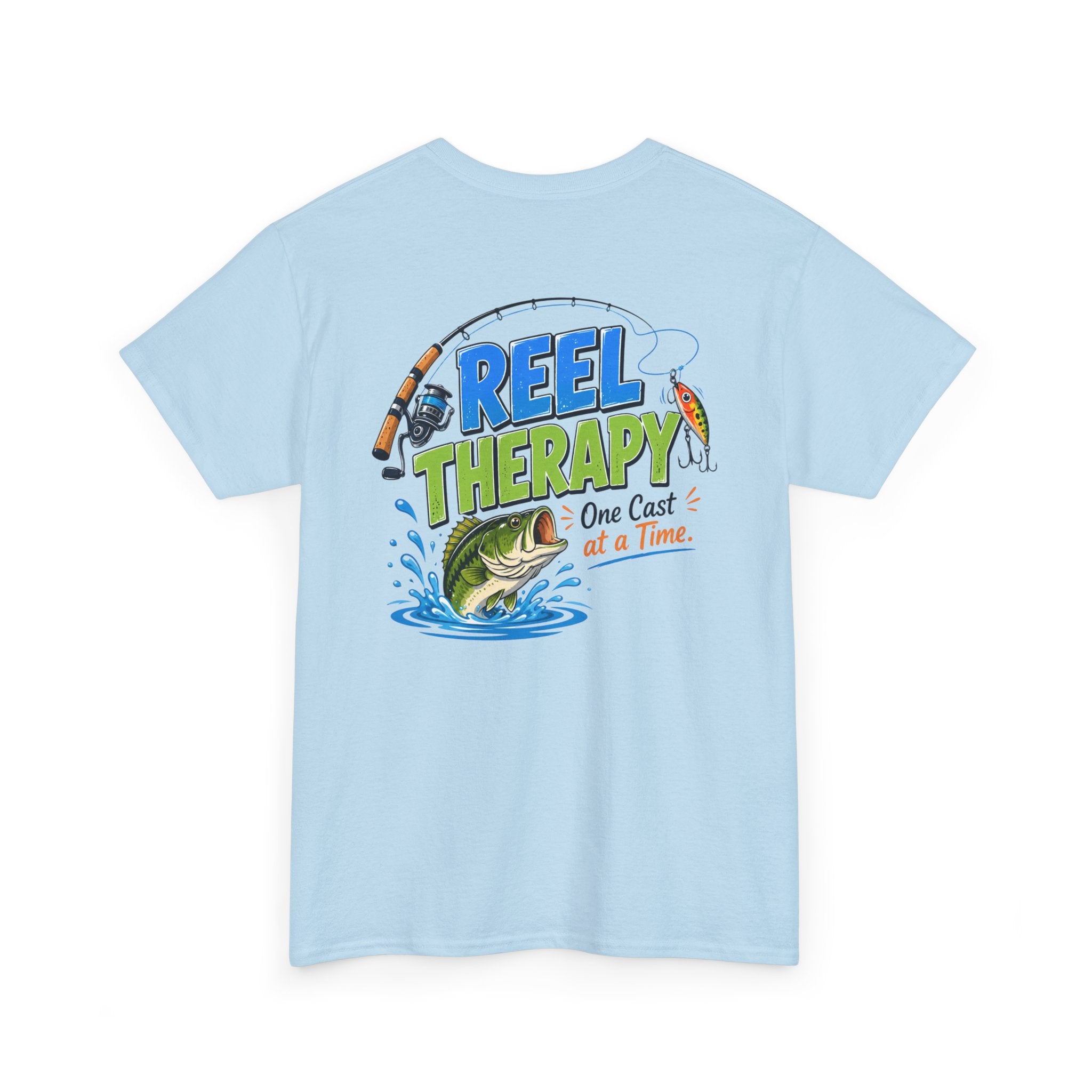 "Reel Therapy: One Cast at a Time" Fishing Tee