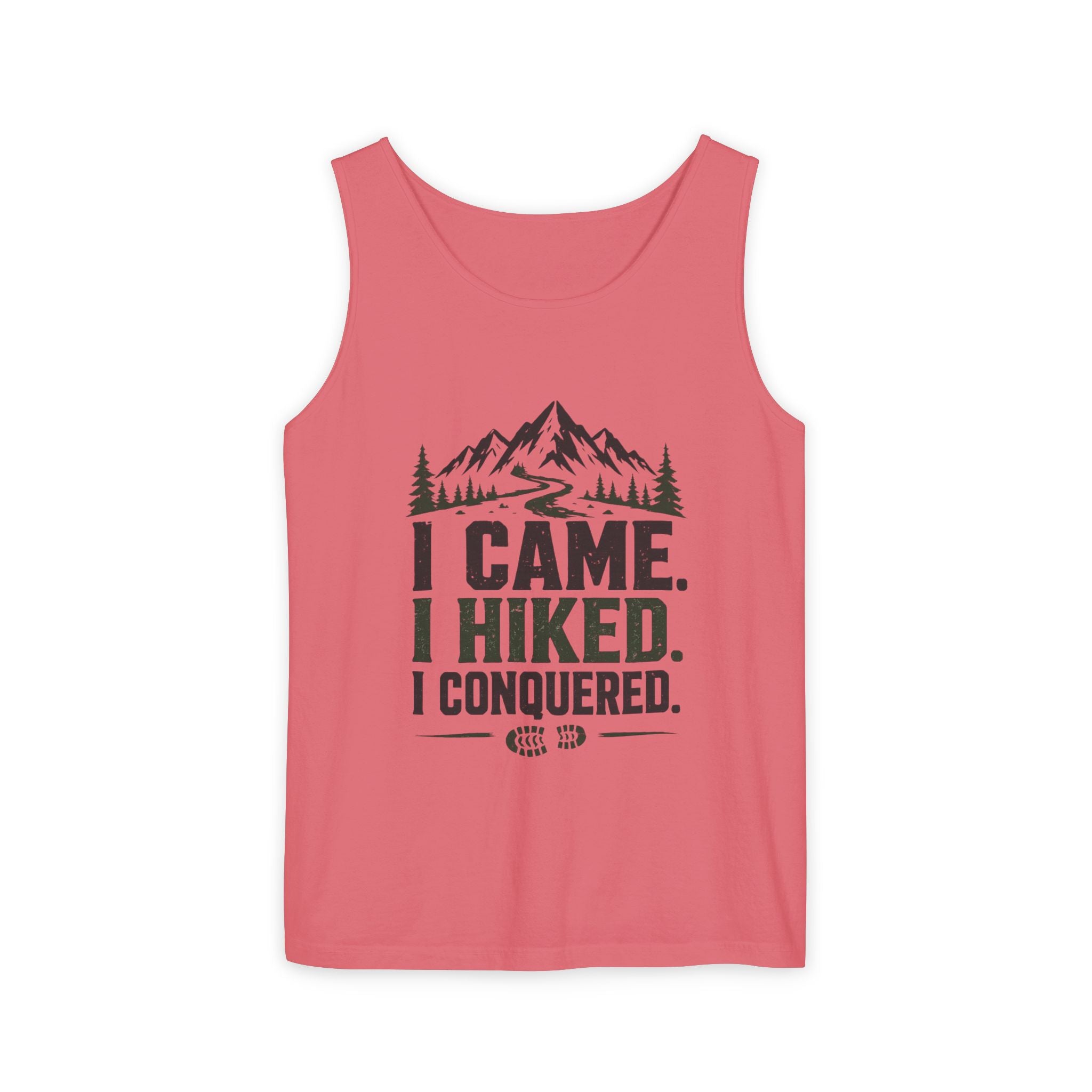 Hiking Tank Top — I Came. I Hiked. I Conquered. Mountain Trail Tank