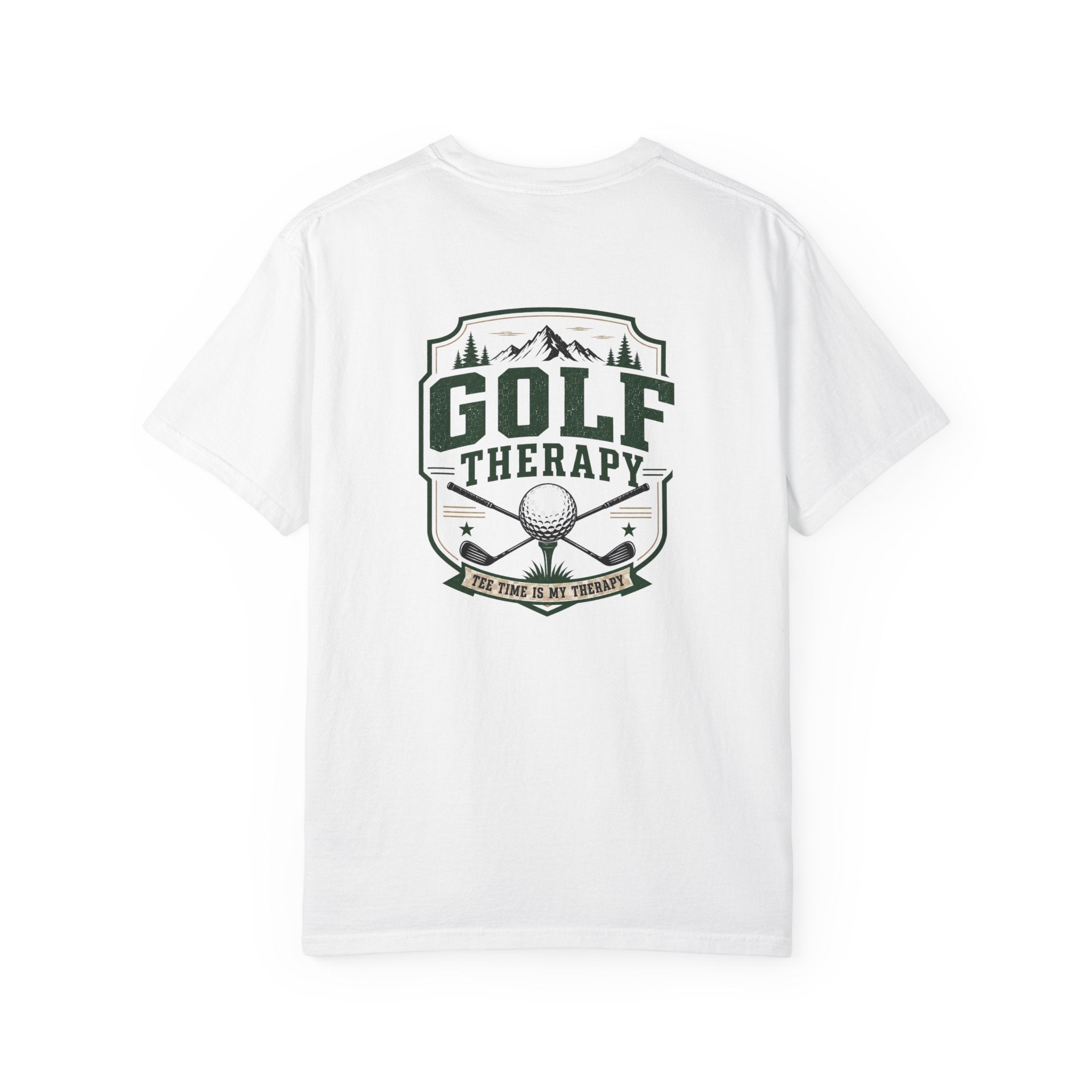 Golf Therapy T-shirt | Golf Ball Crest Tee