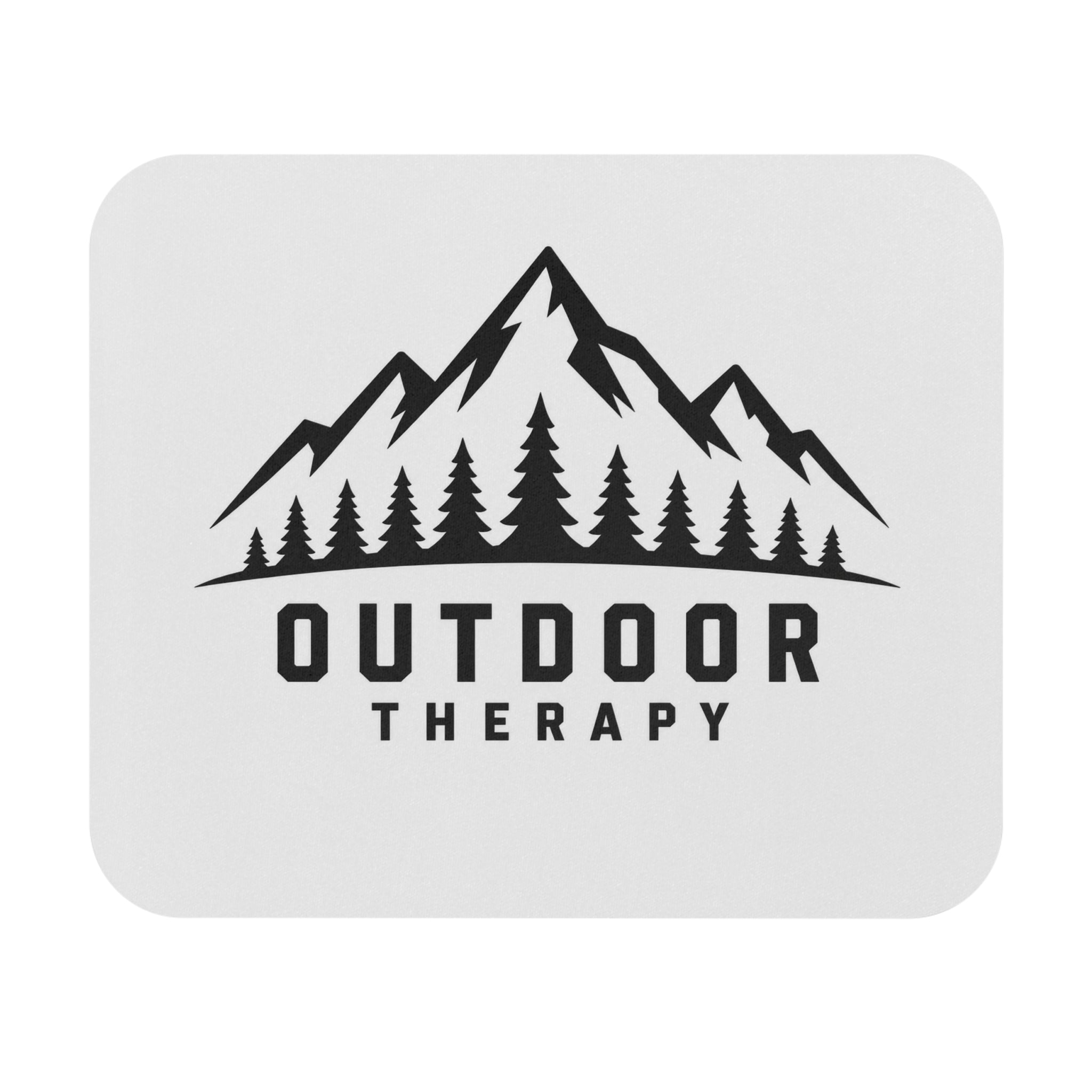 Outdoor Therapy Mouse Pad — Mountain & Pine Desk Mat for Hikers and Nature Lovers