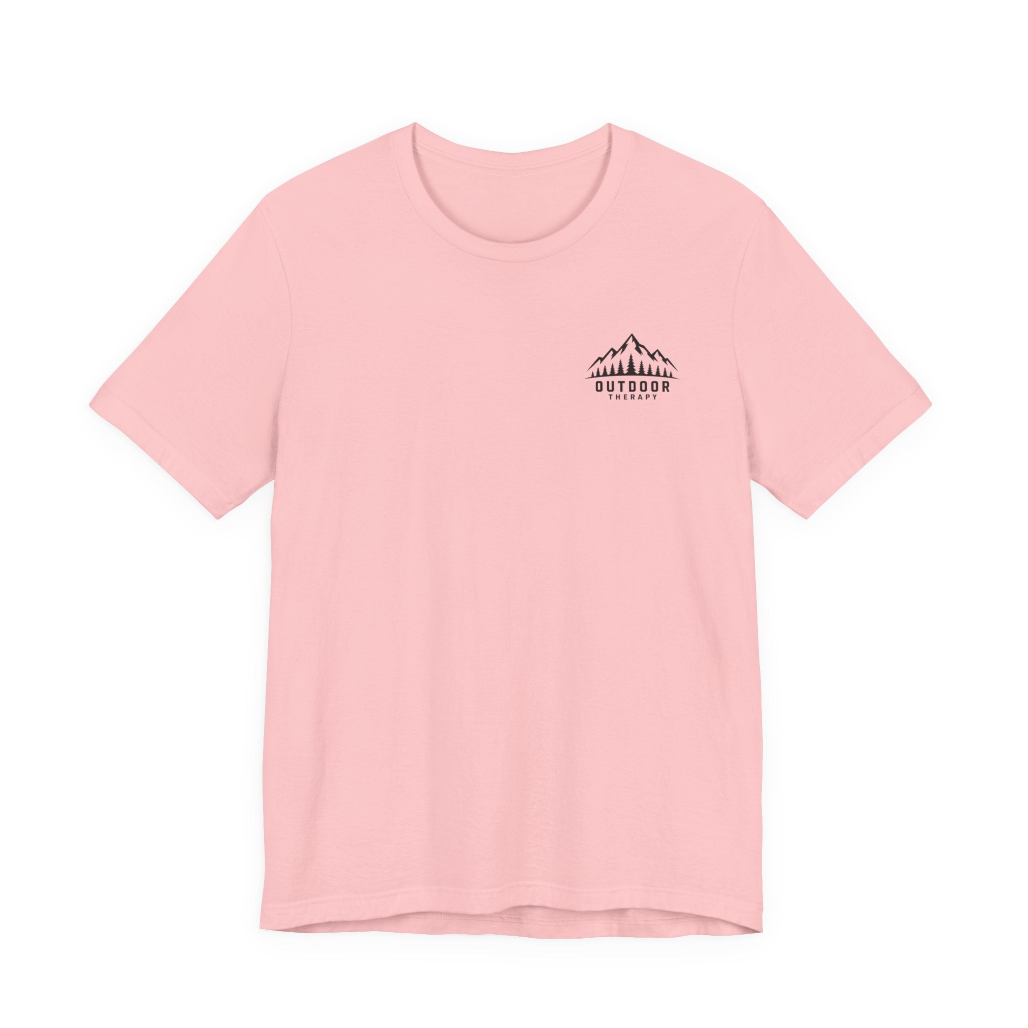 Outdoor Therapy Camping T‑Shirt — Mountain Campfire Graphic Tee
