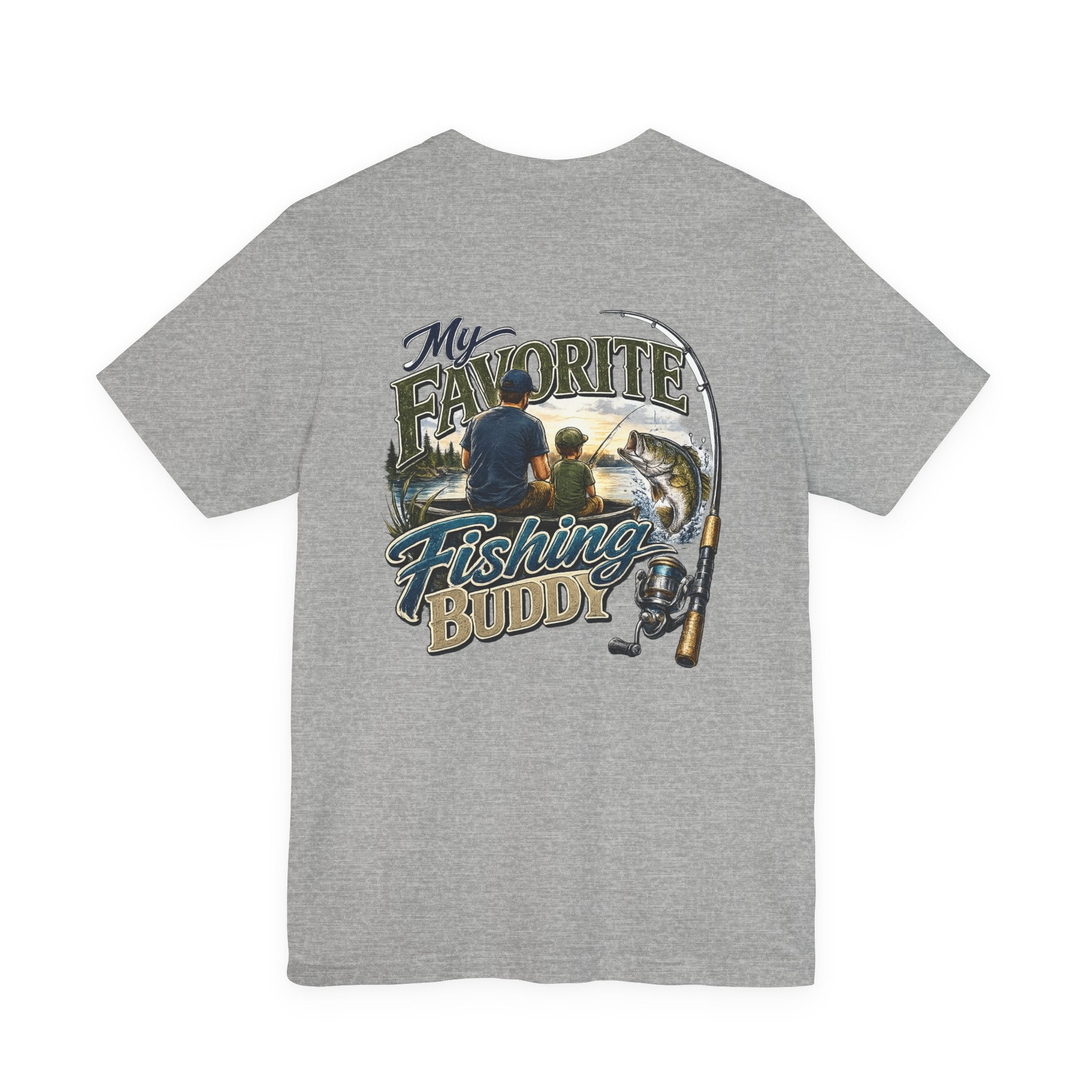 Fishing Father Son Tee — My Favorite Fishing Buddy Graphic T-Shirt