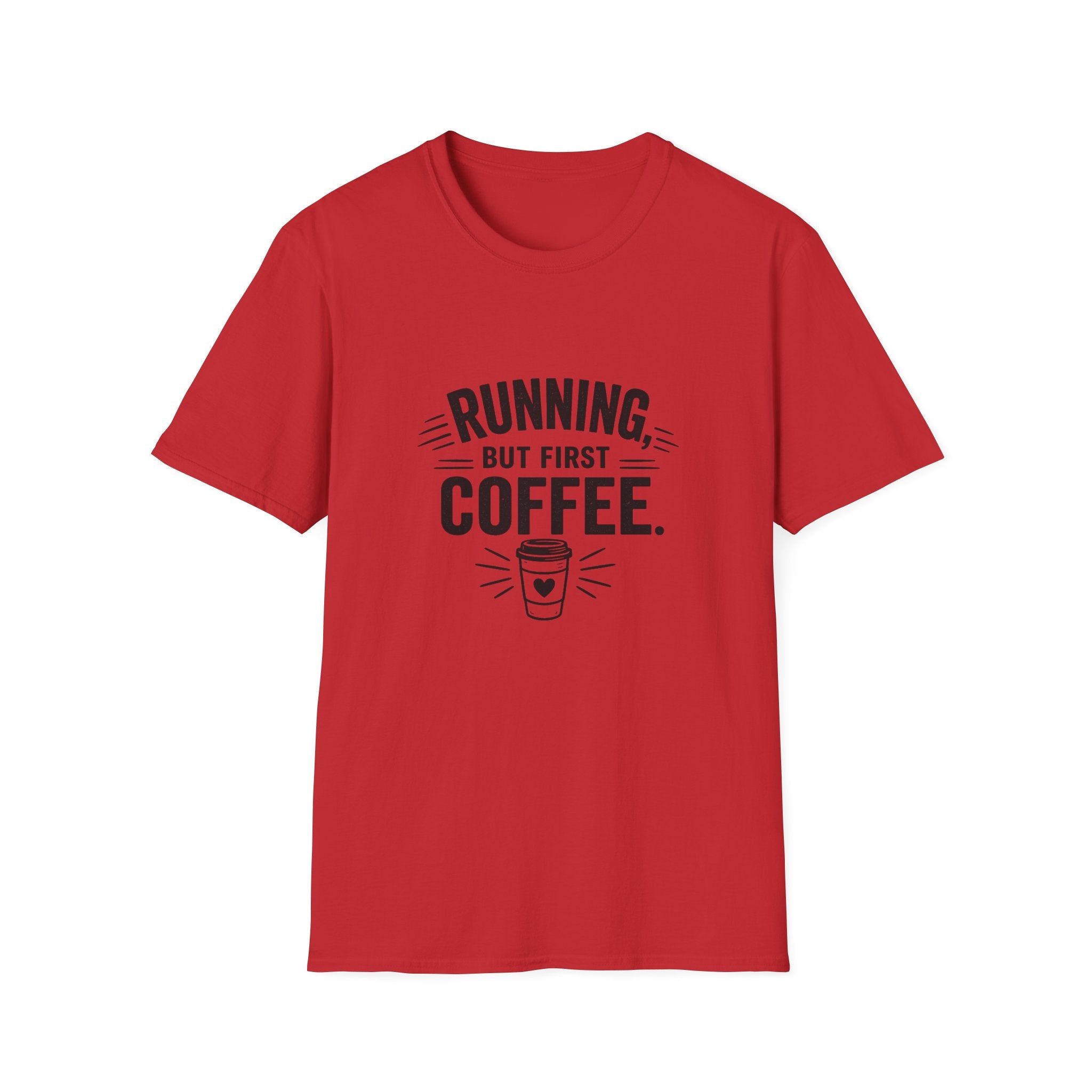 Running But First Coffee T-Shirt — Funny Runner Coffee Tee