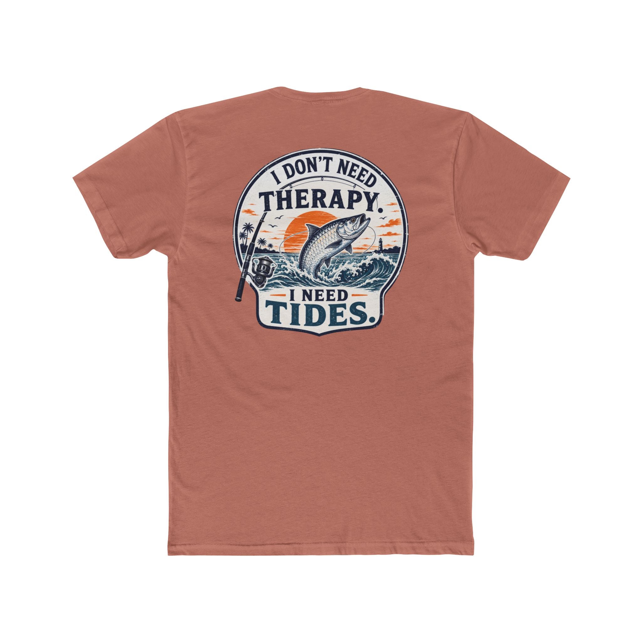 "I Don't Need Therapy, I Need Tides" Fishing T‑Shirt