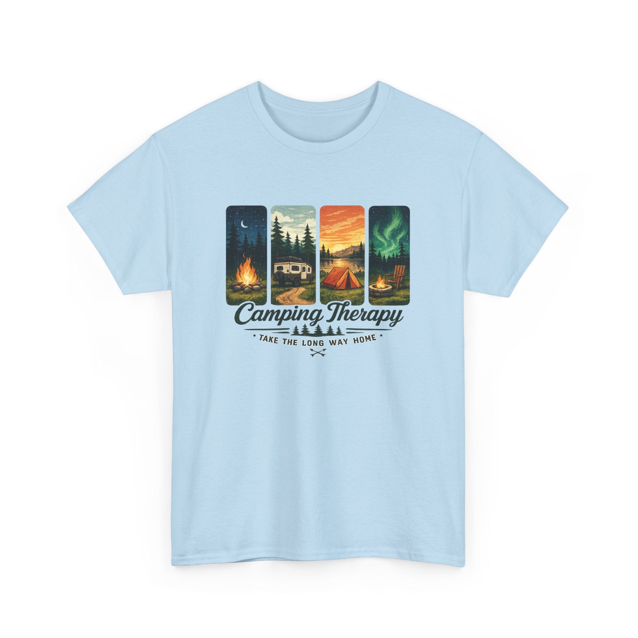 Camping Take the Long Way Home Tee