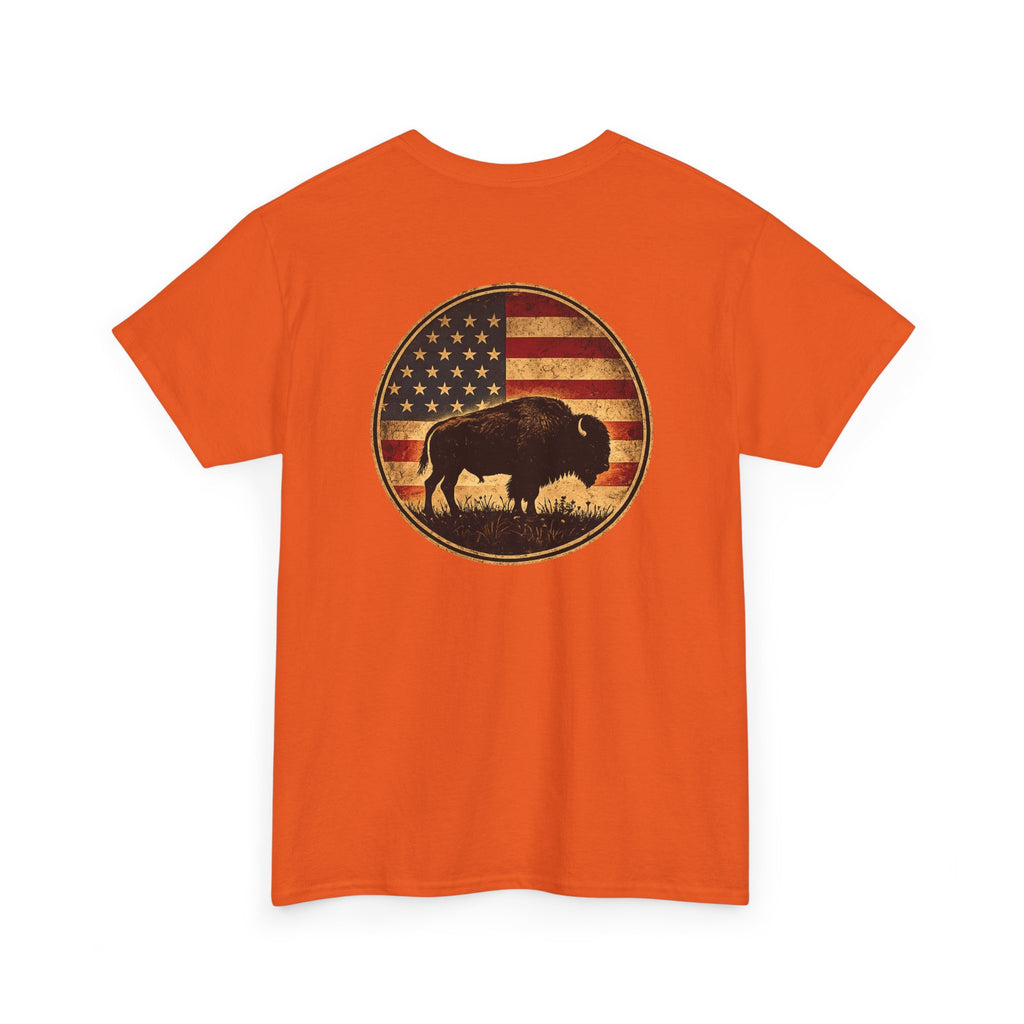 Buffalo American Flag T‑Shirt