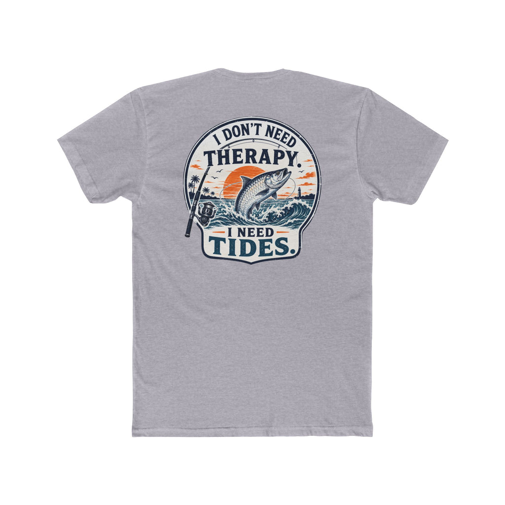 "I Don't Need Therapy, I Need Tides" Fishing T‑Shirt