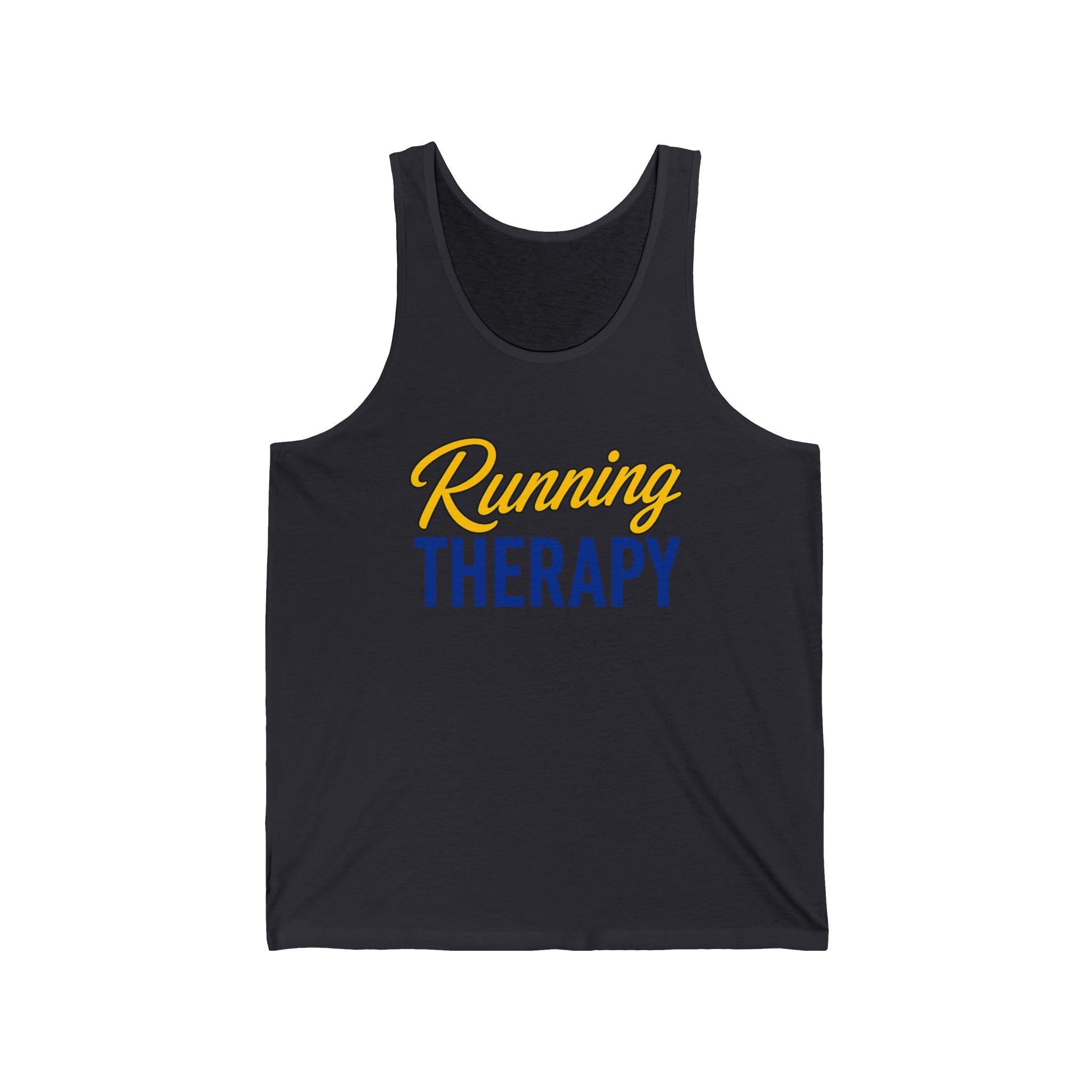 Running Therapy Tank Top – Motivational Running Tee for Runners