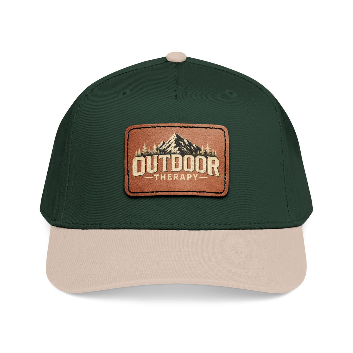 Mid Profile Outdoor Therapy with Leather Patch (Rectangle)