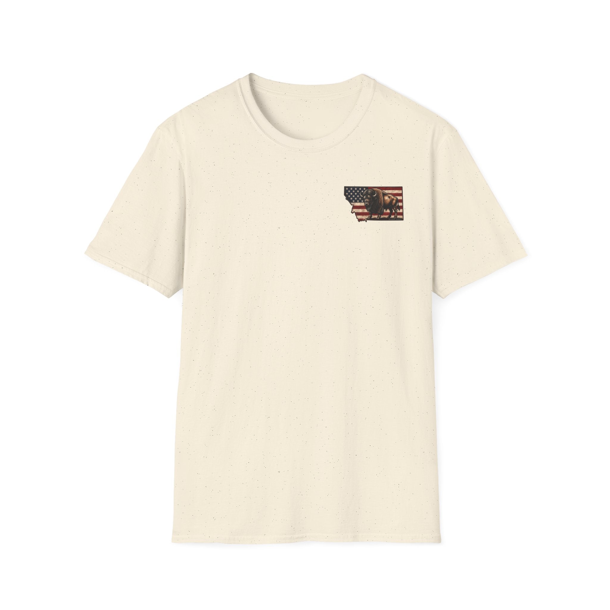 American Flag & Bison T-Shirt