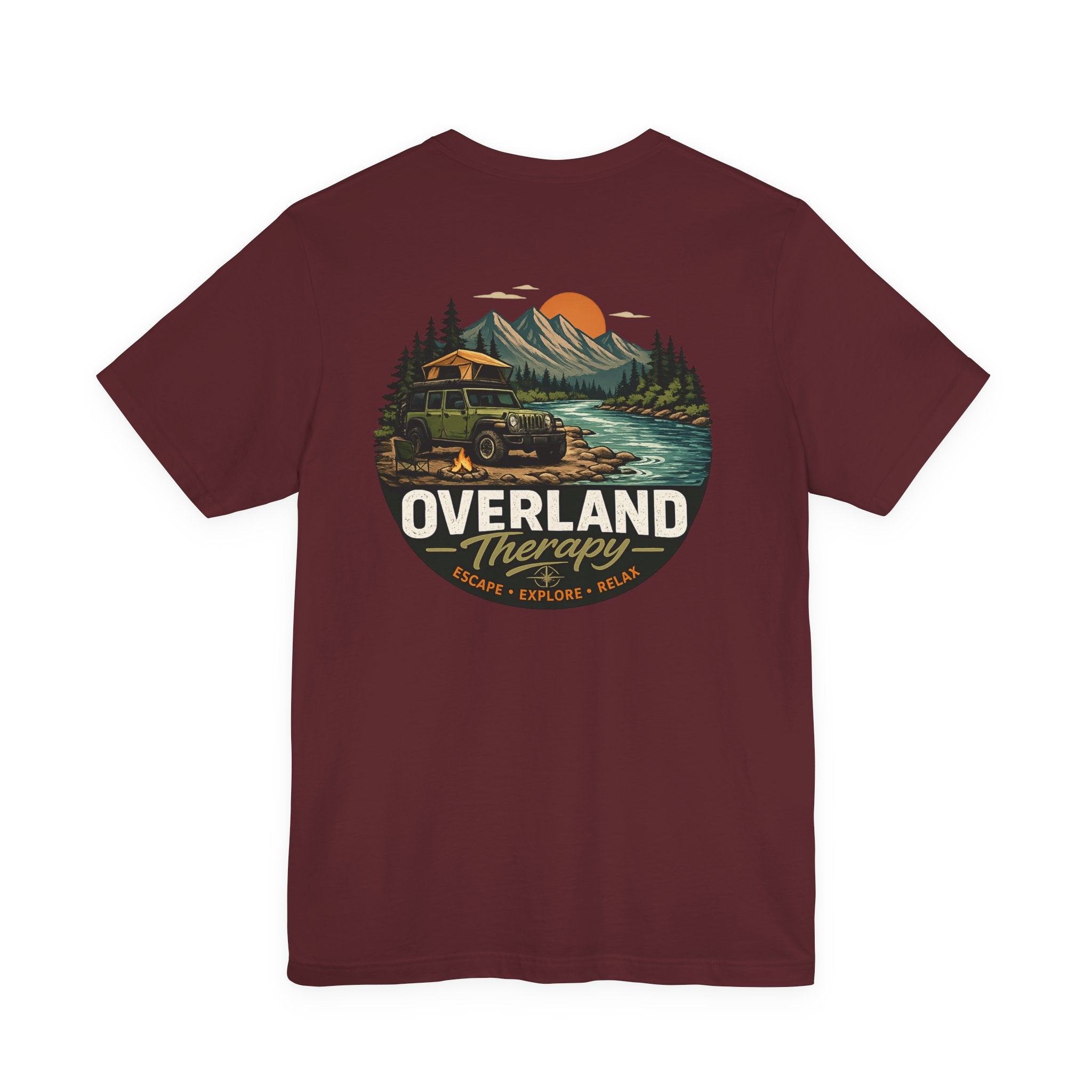 Overland Therapy Adventure T-Shirt — Camping & Off-Road Explorer Tee
