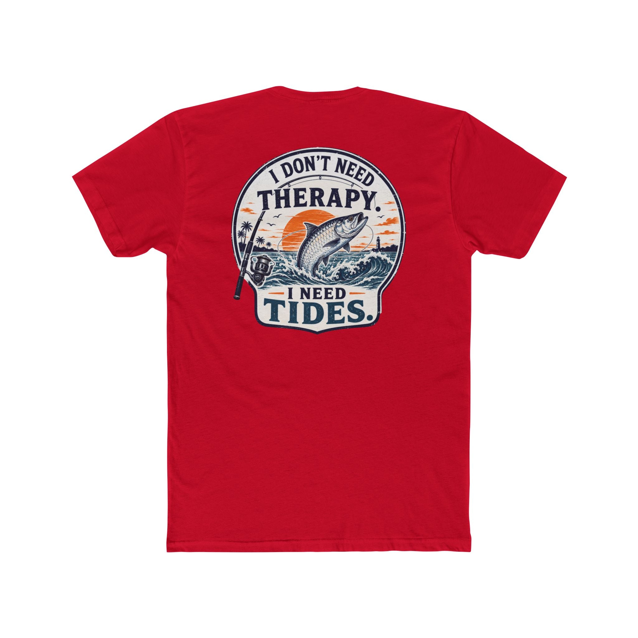 "I Don't Need Therapy, I Need Tides" Fishing T‑Shirt