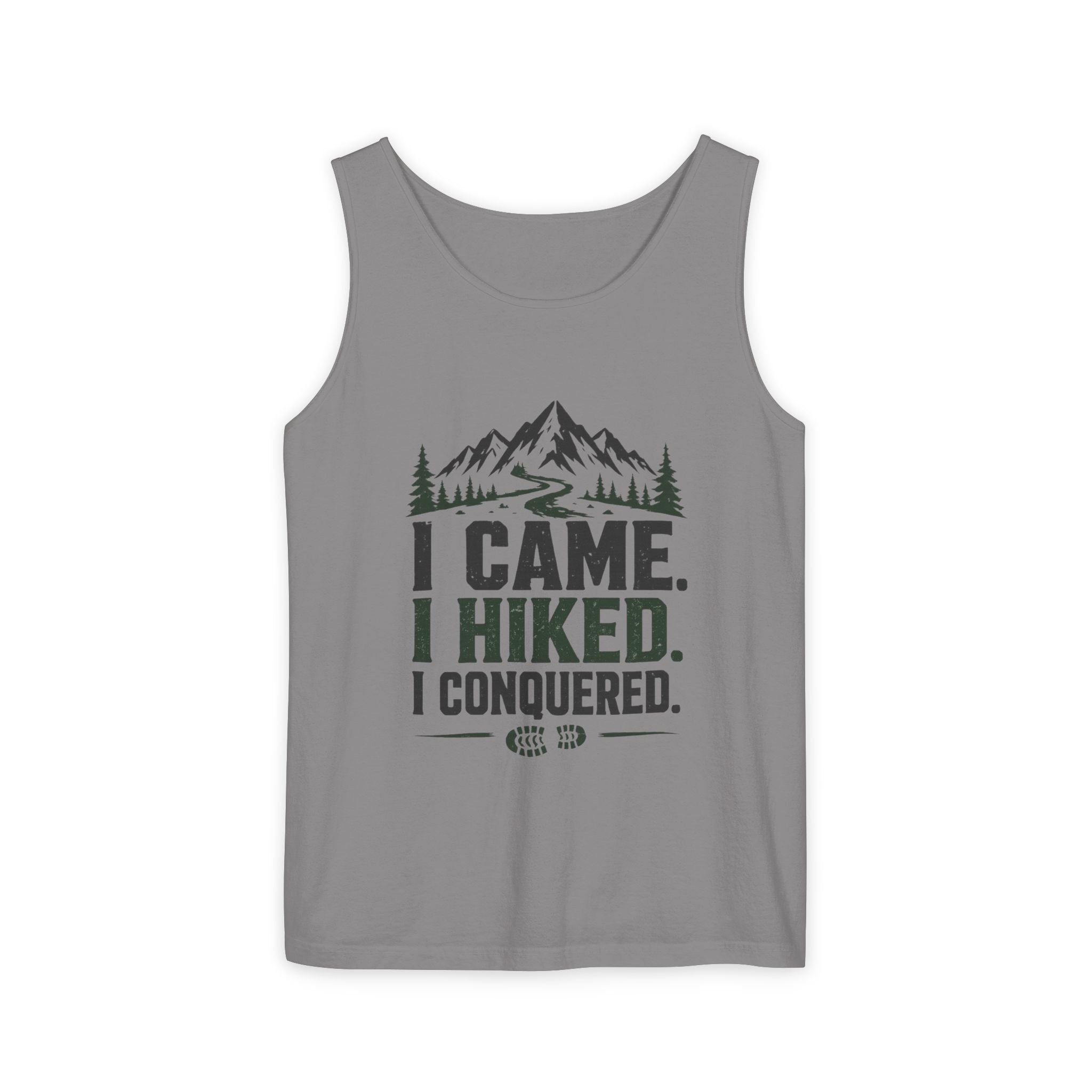 Hiking Tank Top — I Came. I Hiked. I Conquered. Mountain Trail Tank