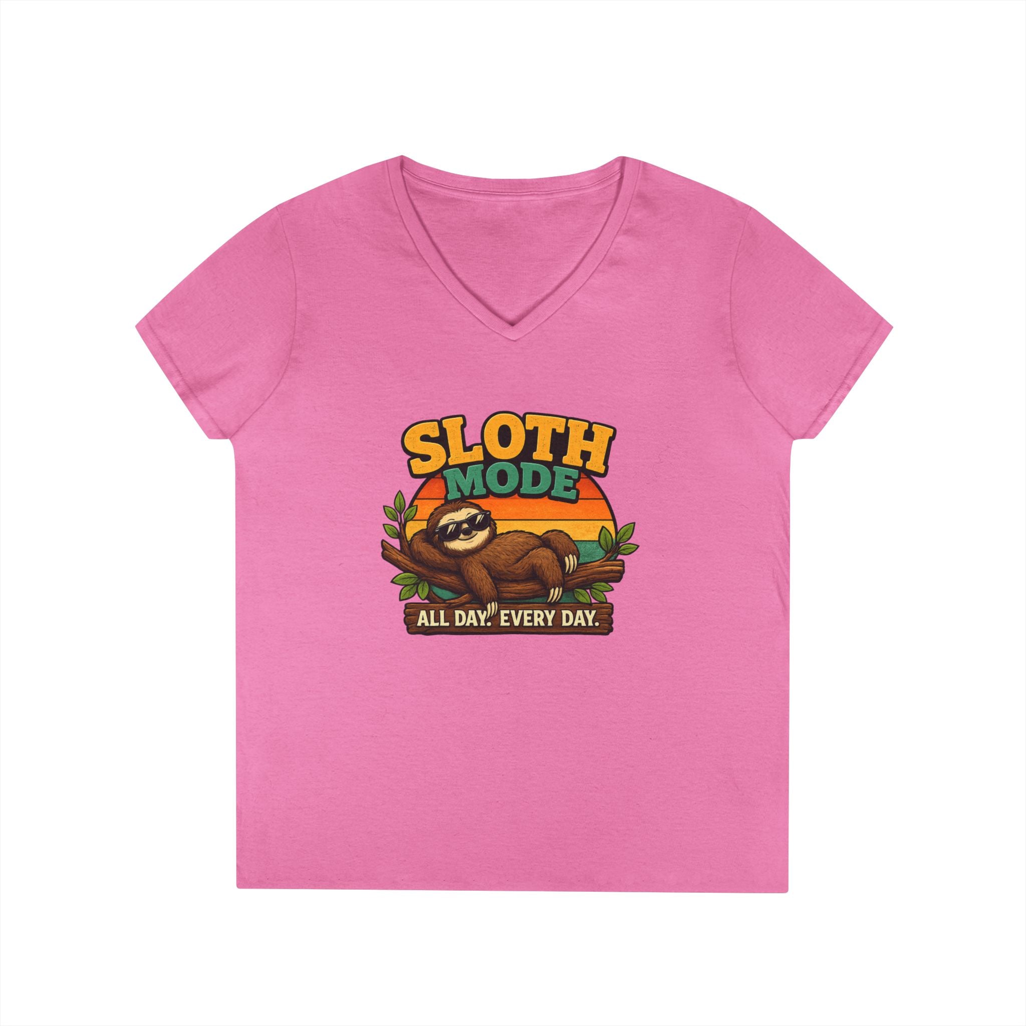 Sloth Mode V-Neck T-Shirt