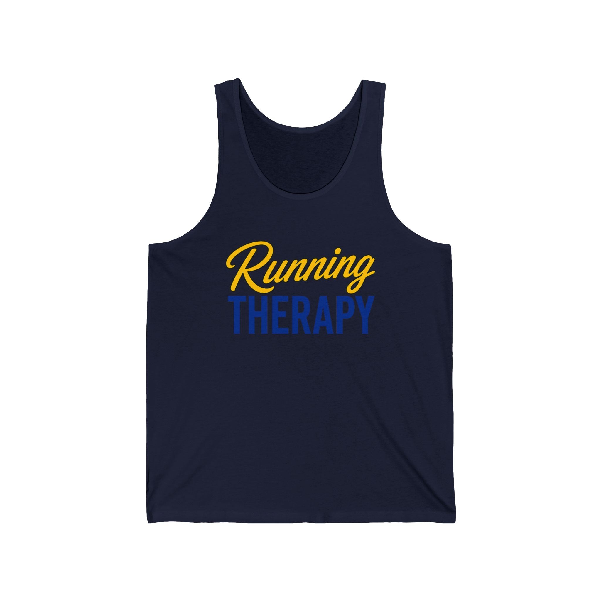 Running Therapy Tank Top – Motivational Running Tee for Runners