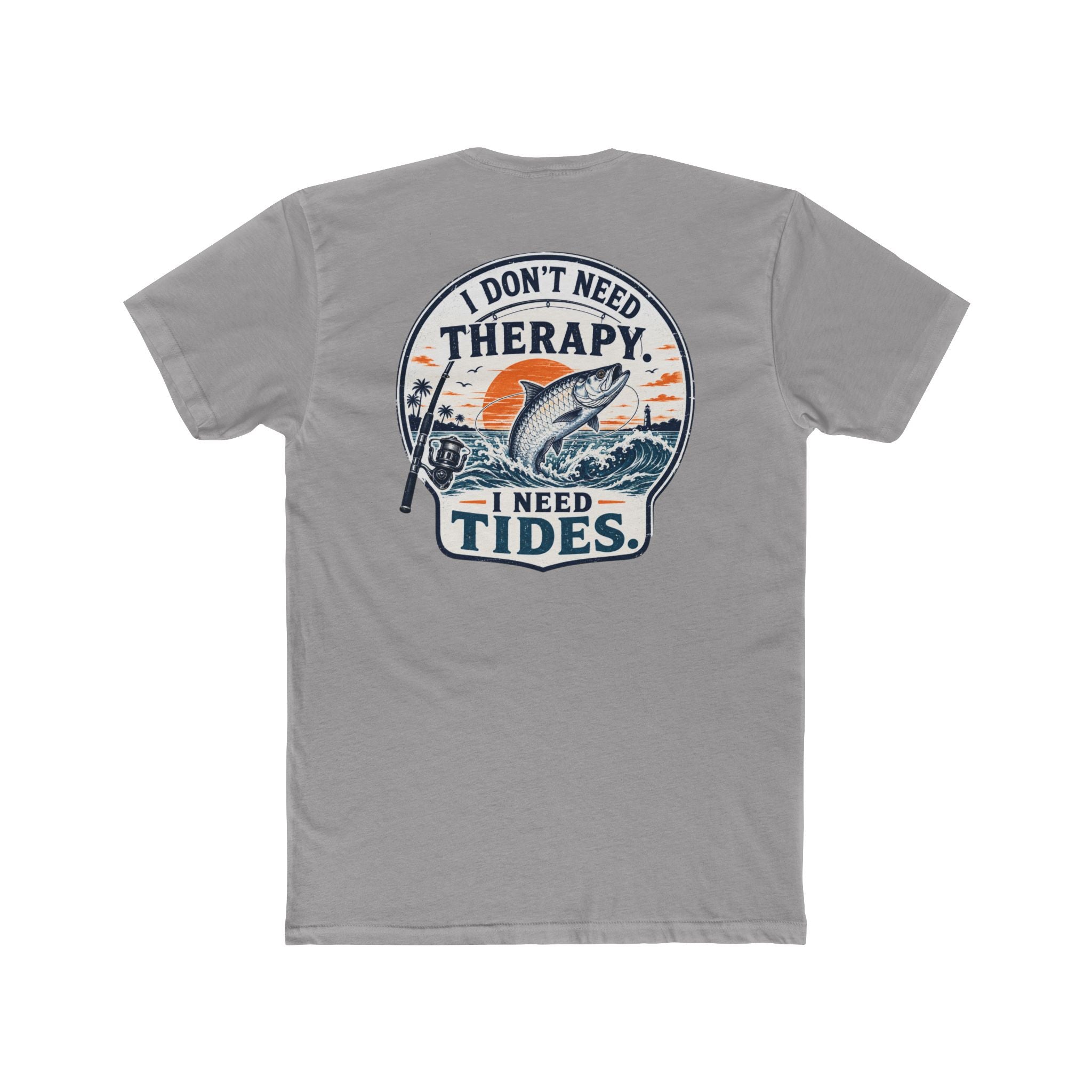 "I Don't Need Therapy, I Need Tides" Fishing T‑Shirt