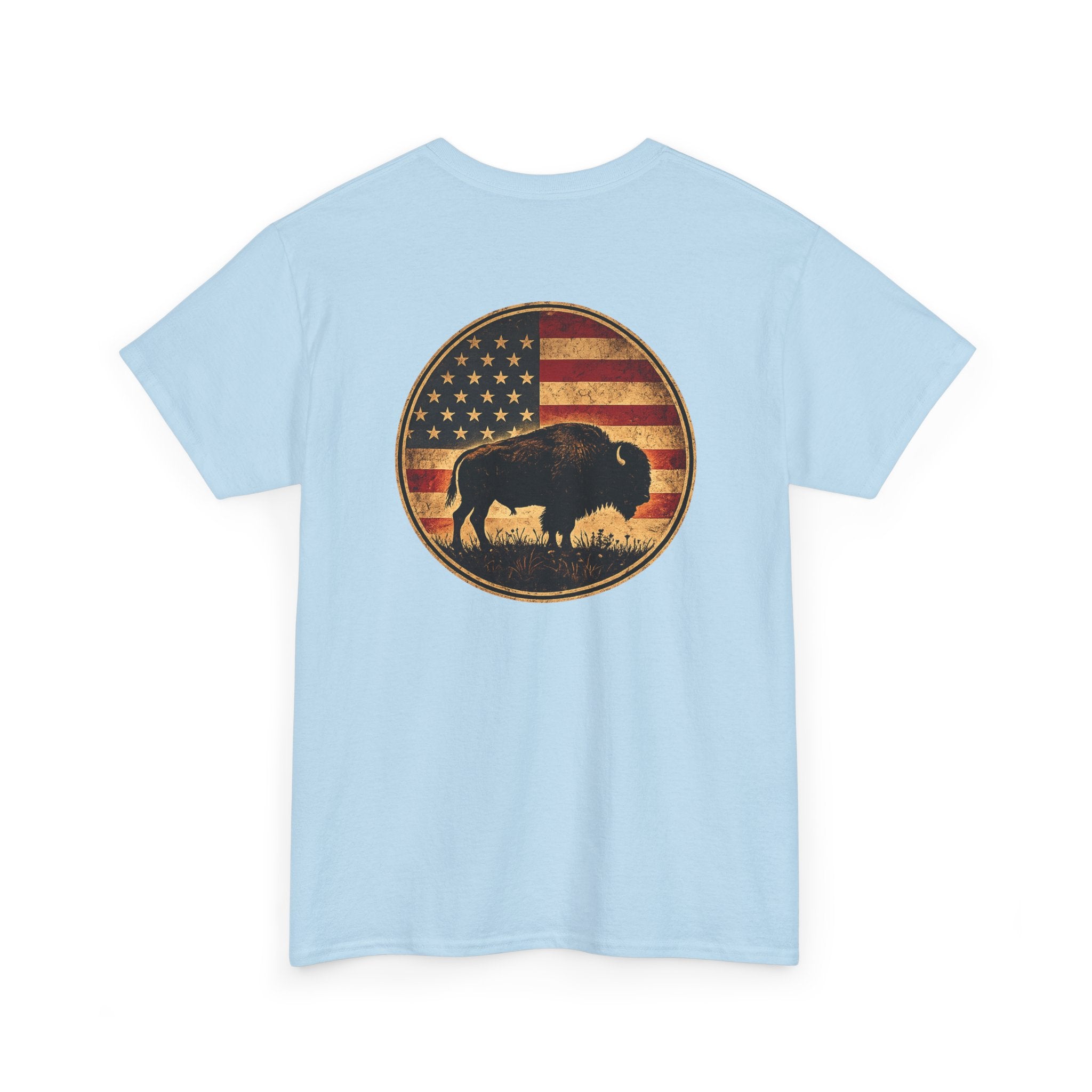 Buffalo American Flag T‑Shirt