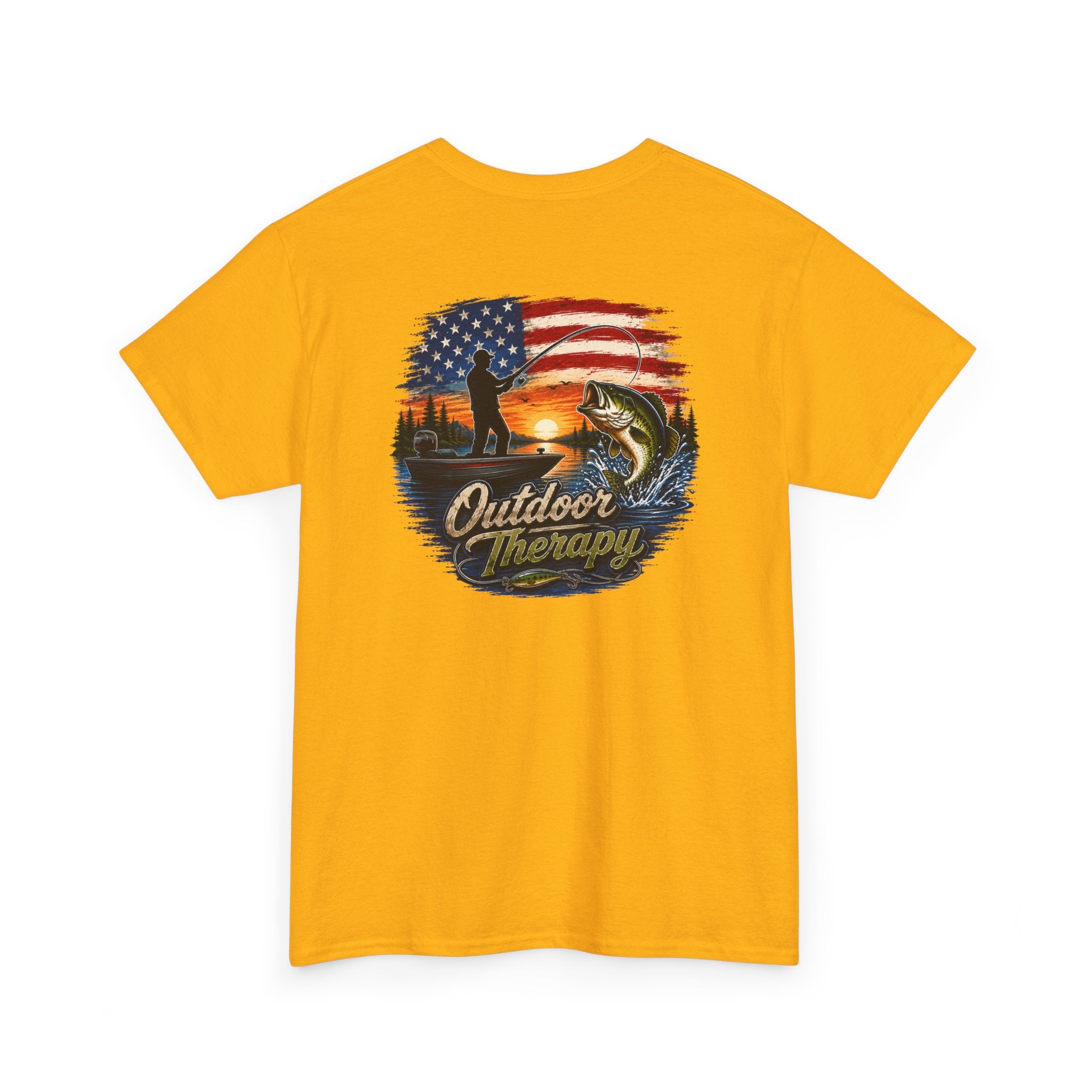 American Flag Fishing Tee