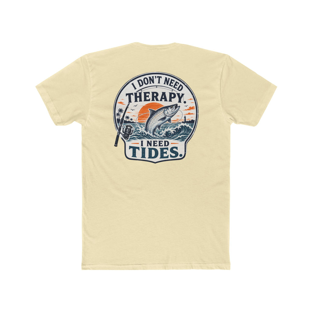 "I Don't Need Therapy, I Need Tides" Fishing T‑Shirt
